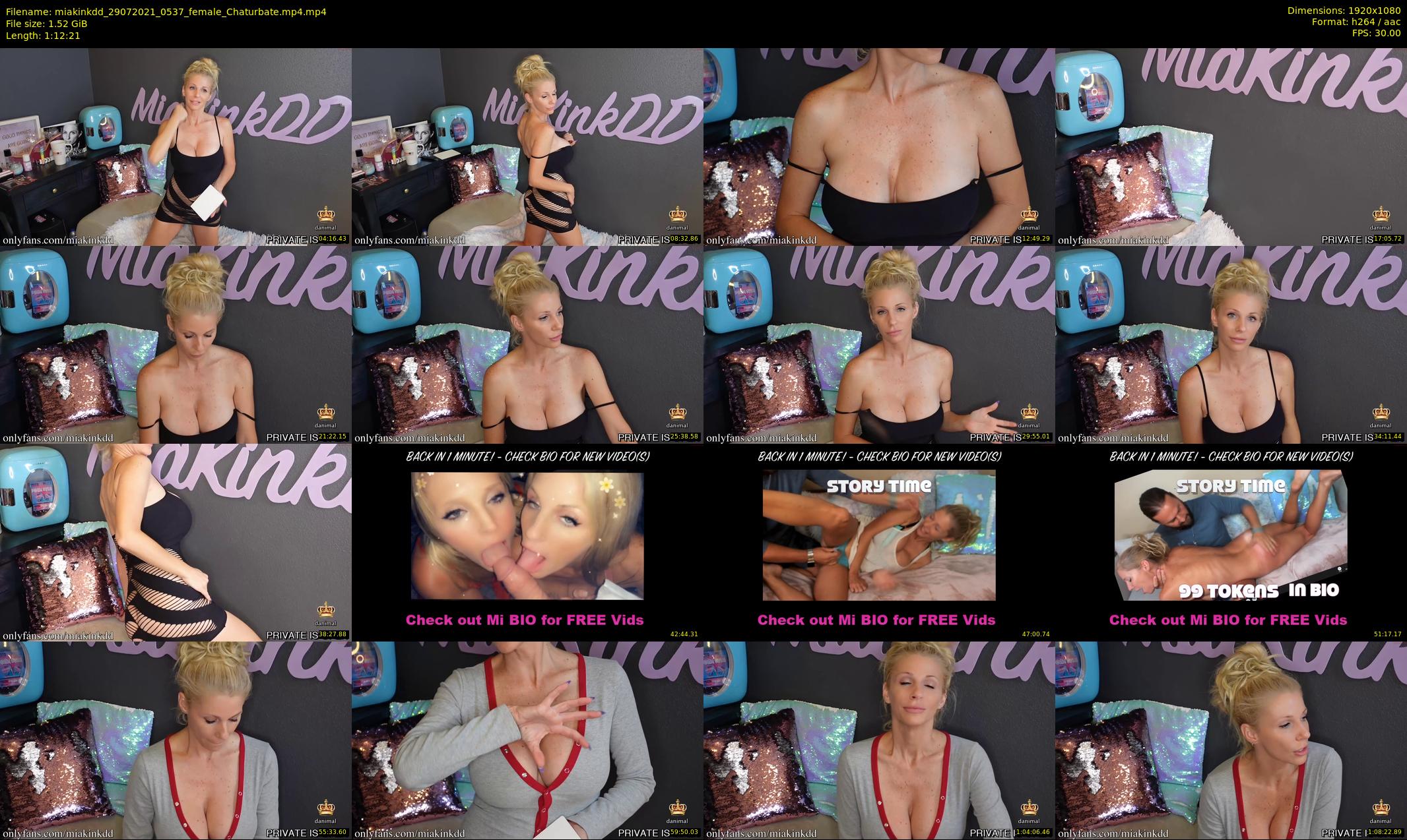 miakinkdd — 73 minute Chaturbate female cam show recording, 1080p, Jul 29, 2021