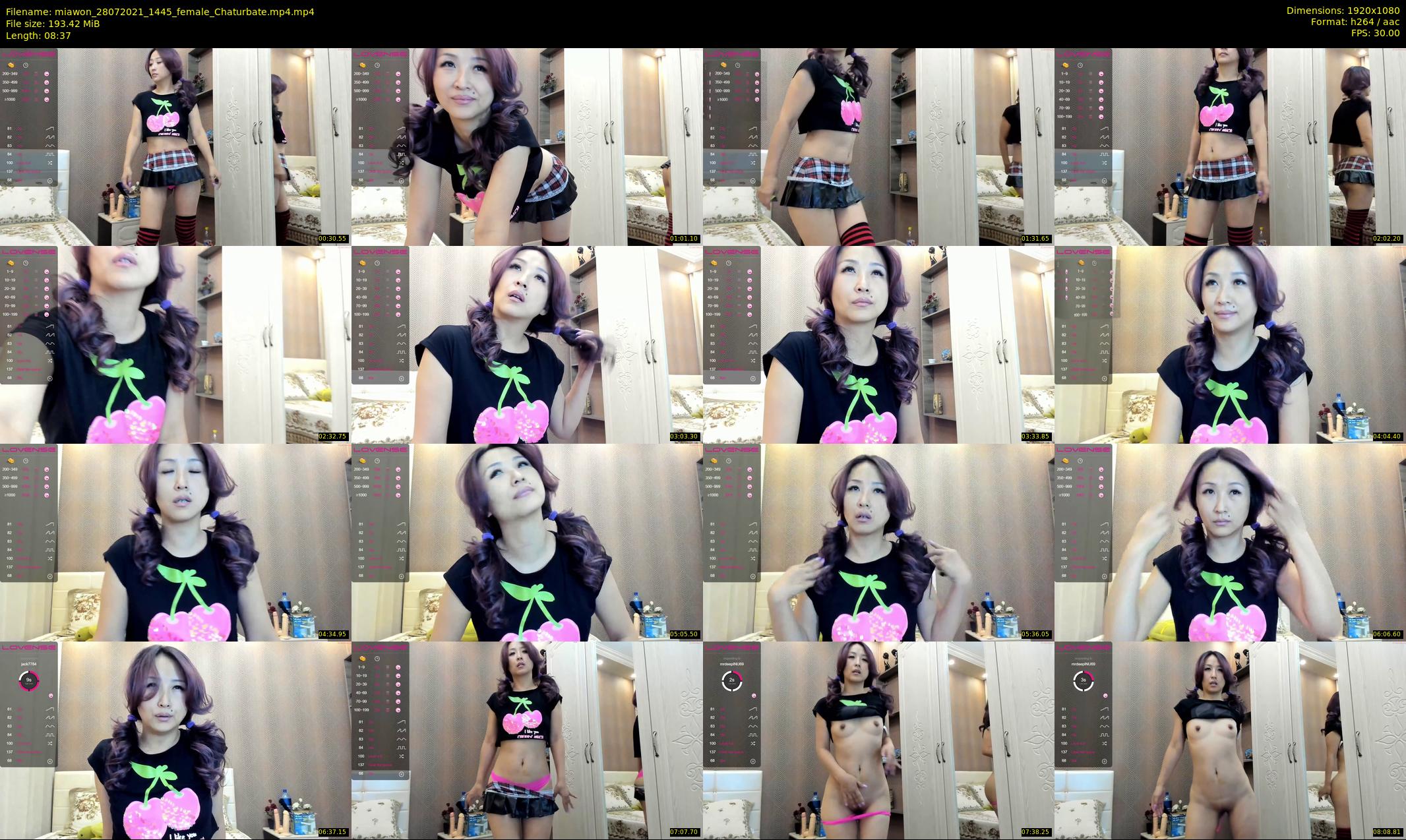 miawon — 9 minute Chaturbate female cam show recording, 1080p, Jul 28, 2021