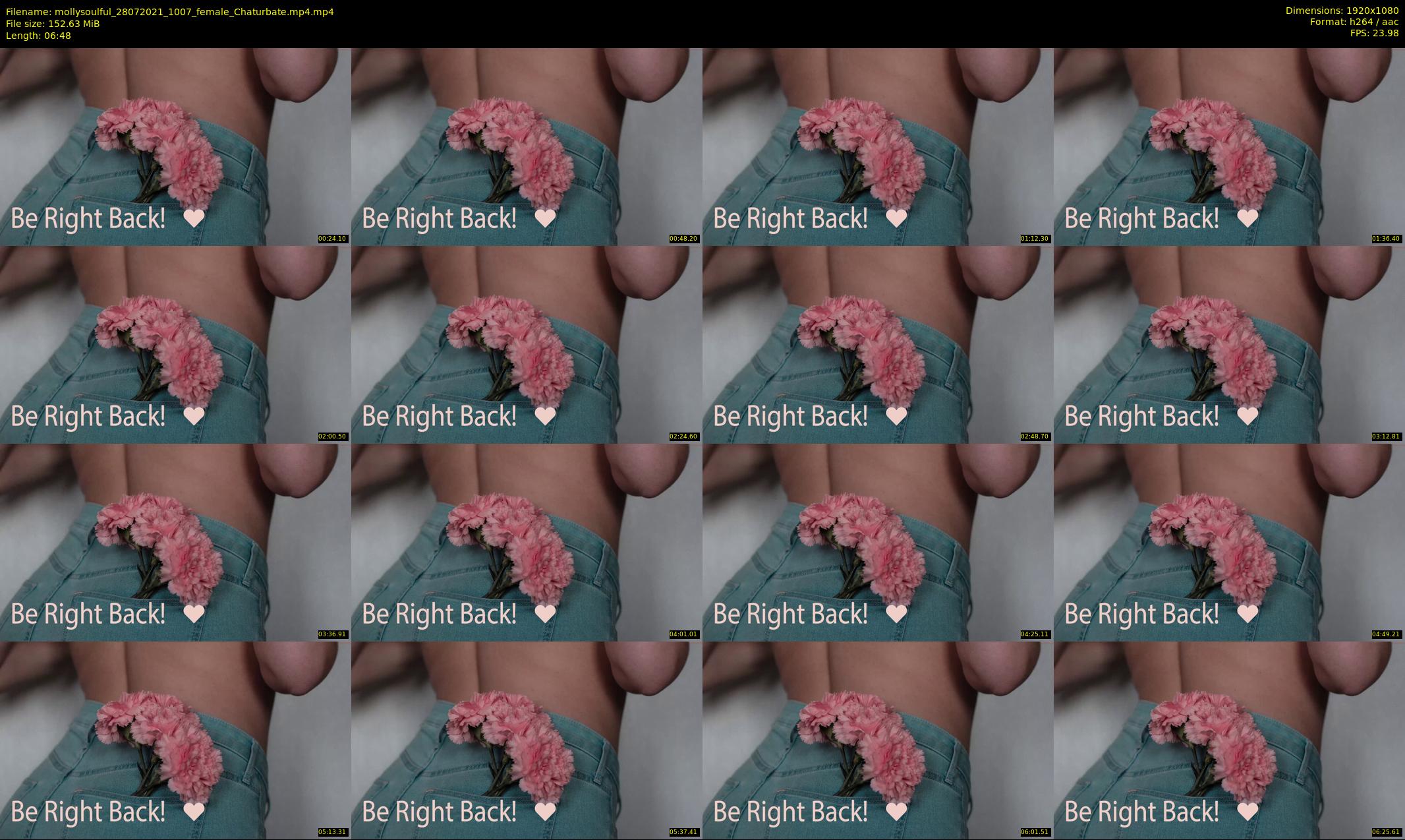 mollysoulful — 7 minute Chaturbate female cam show recording, 1080p, Jul 28, 2021