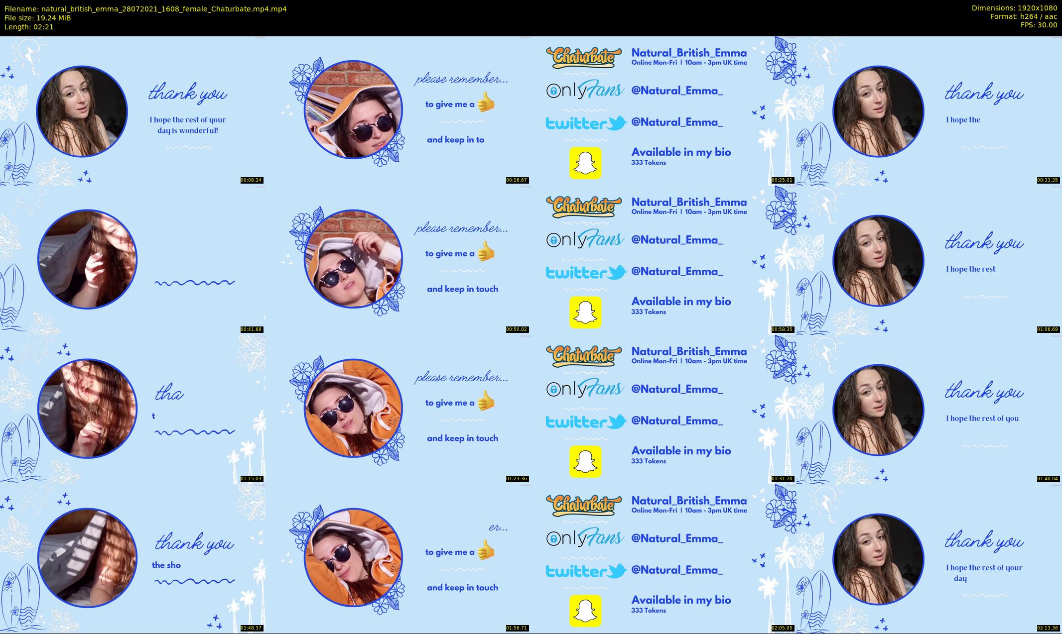 natural_british_emma — 3 minute Chaturbate female cam show recording, 1080p, Jul 28, 2021