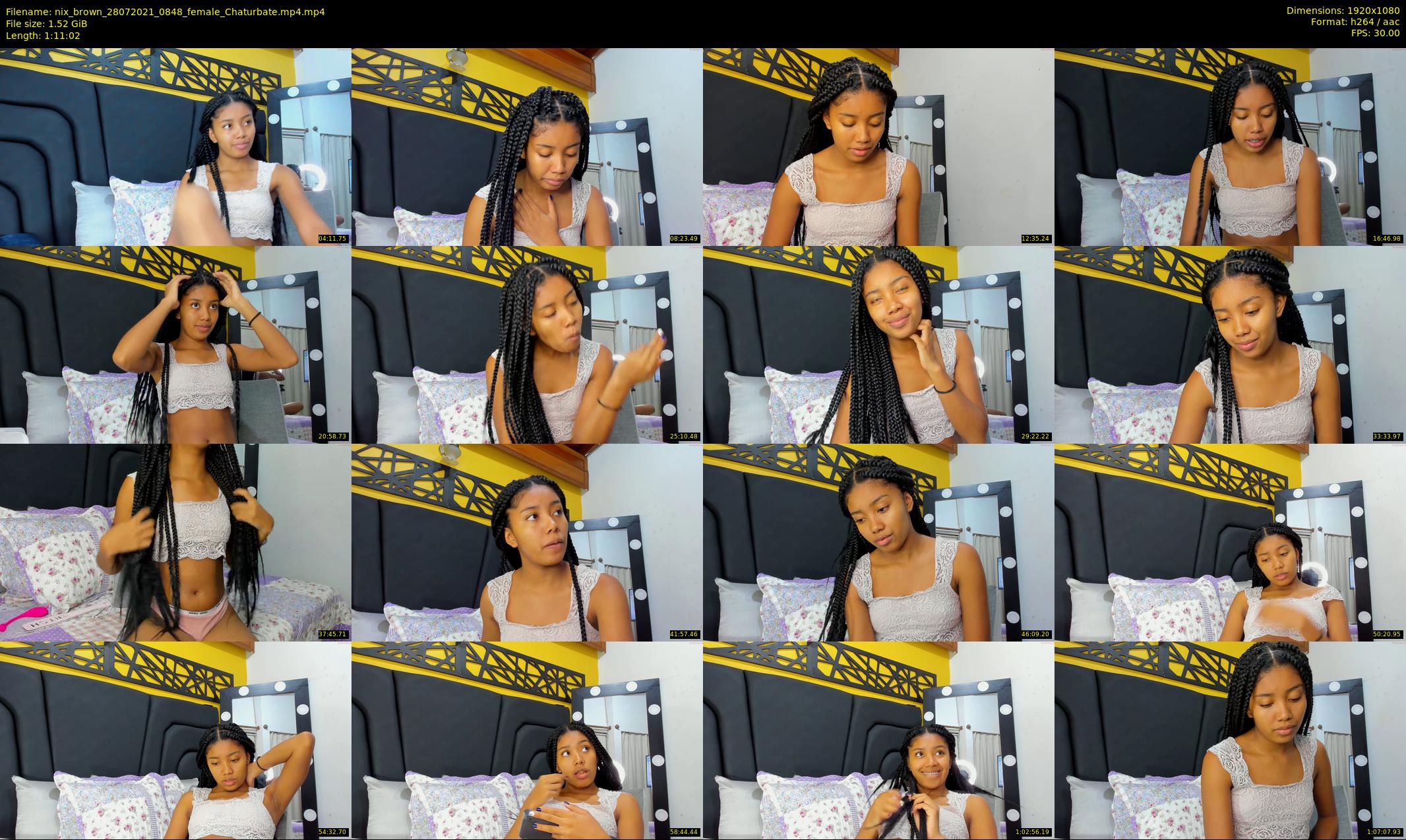 nix_brown — 72 minute Chaturbate female cam show recording, 1080p, Jul 28, 2021