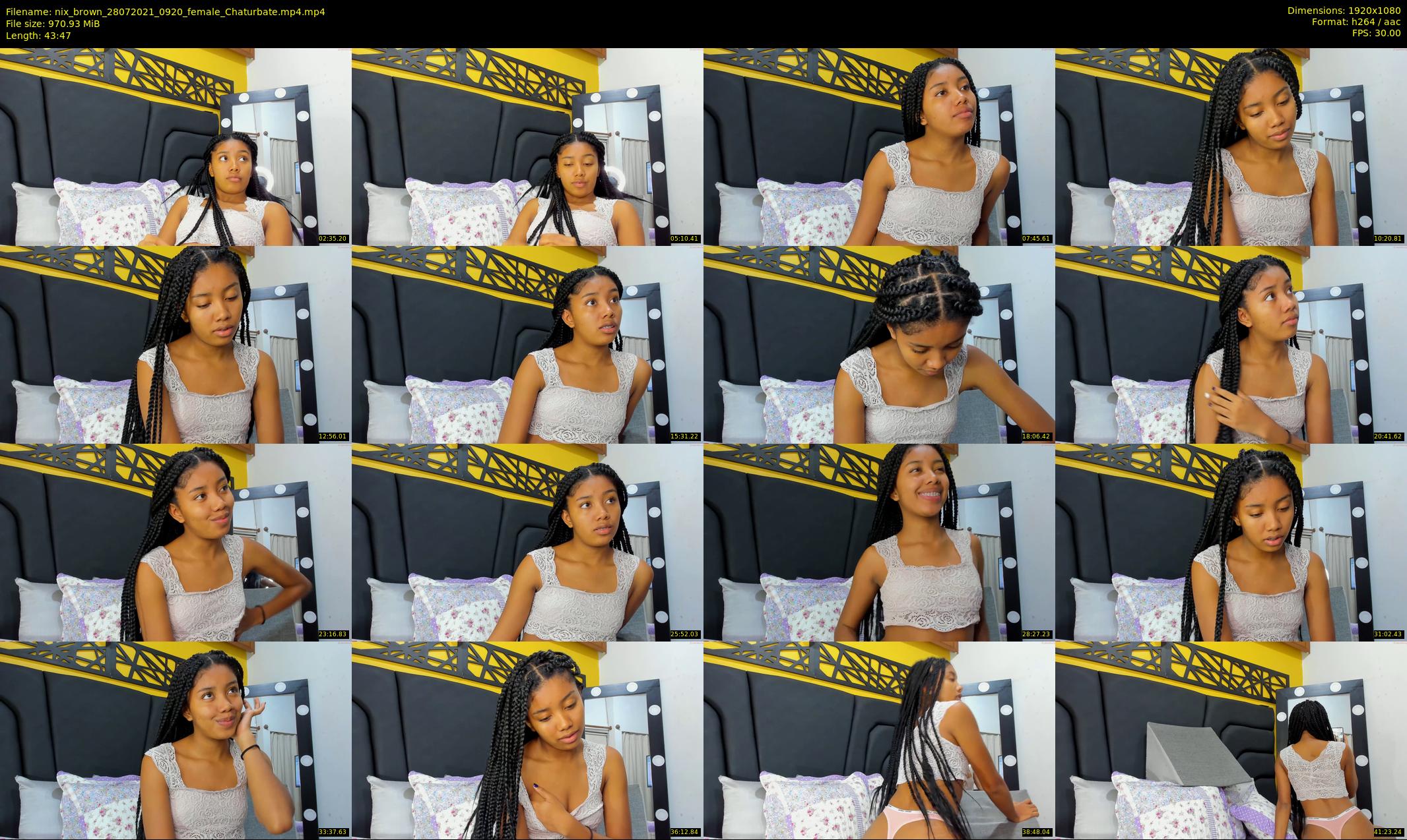 nix_brown — 44 minute Chaturbate female cam show recording, 1080p, Jul 28, 2021