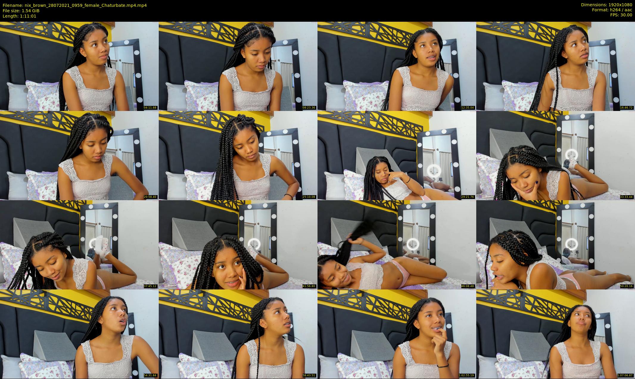nix_brown — 72 minute Chaturbate female cam show recording, 1080p, Jul 28, 2021