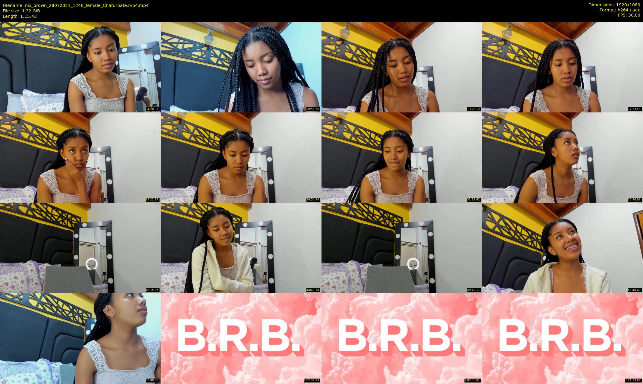 nix_brown — 76 minute Chaturbate female cam show recording, 1080p, Jul 28, 2021