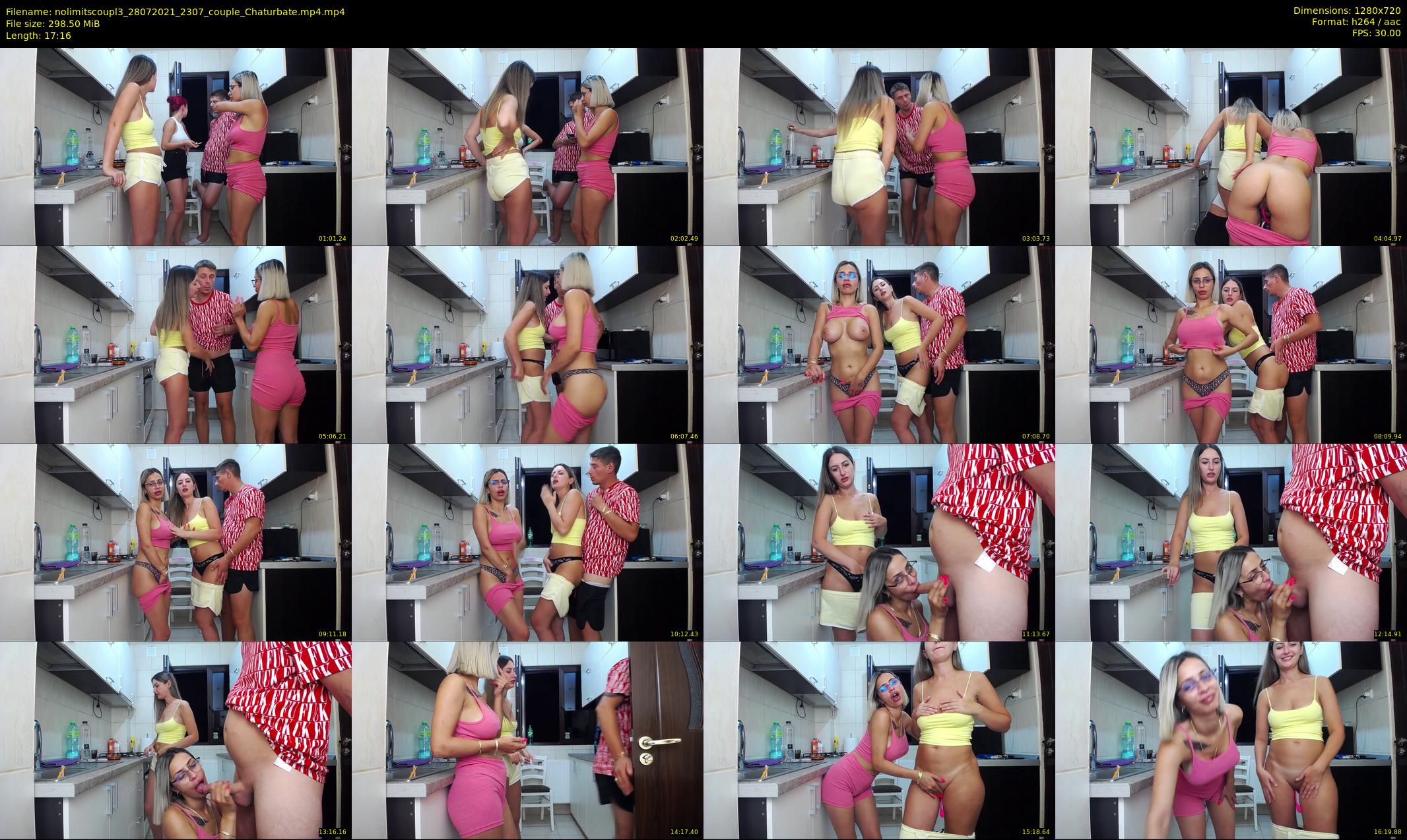 nolimitscoupl3 — 18 minute Chaturbate couple cam show recording, 720p, Jul 28, 2021
