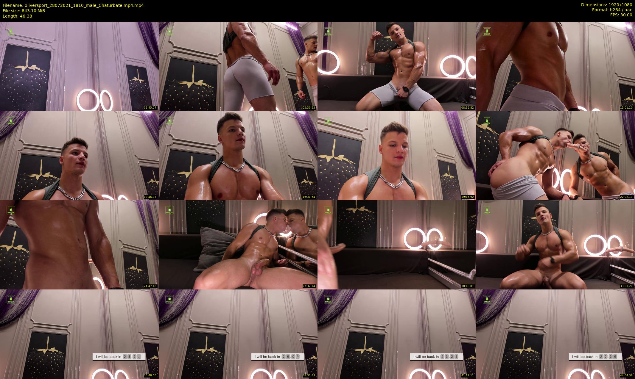 oliversport — 47 minute Chaturbate male cam show recording, 1080p, Jul 28, 2021