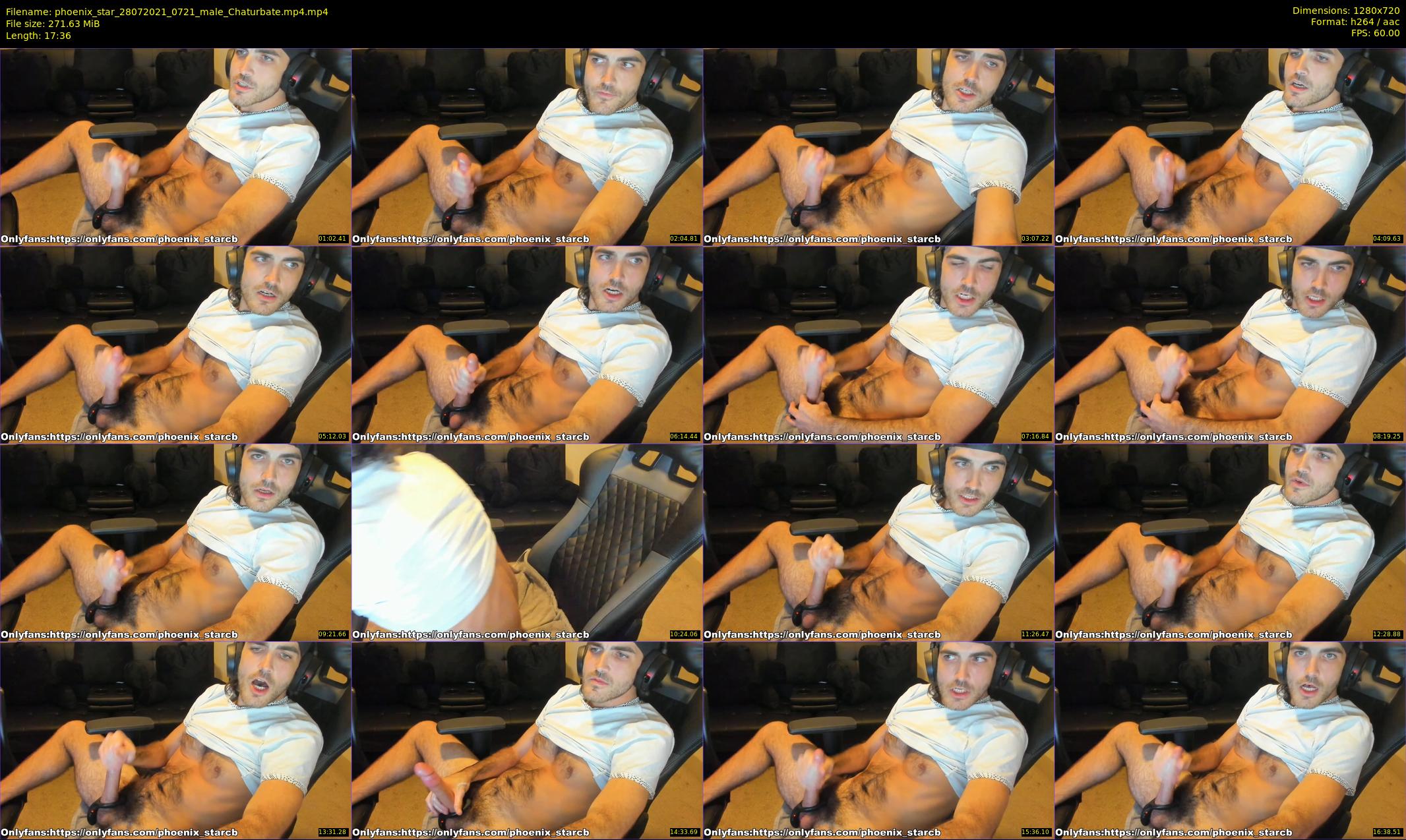 phoenix_star — 18 minute Chaturbate male cam show recording, 720p, Jul 28, 2021