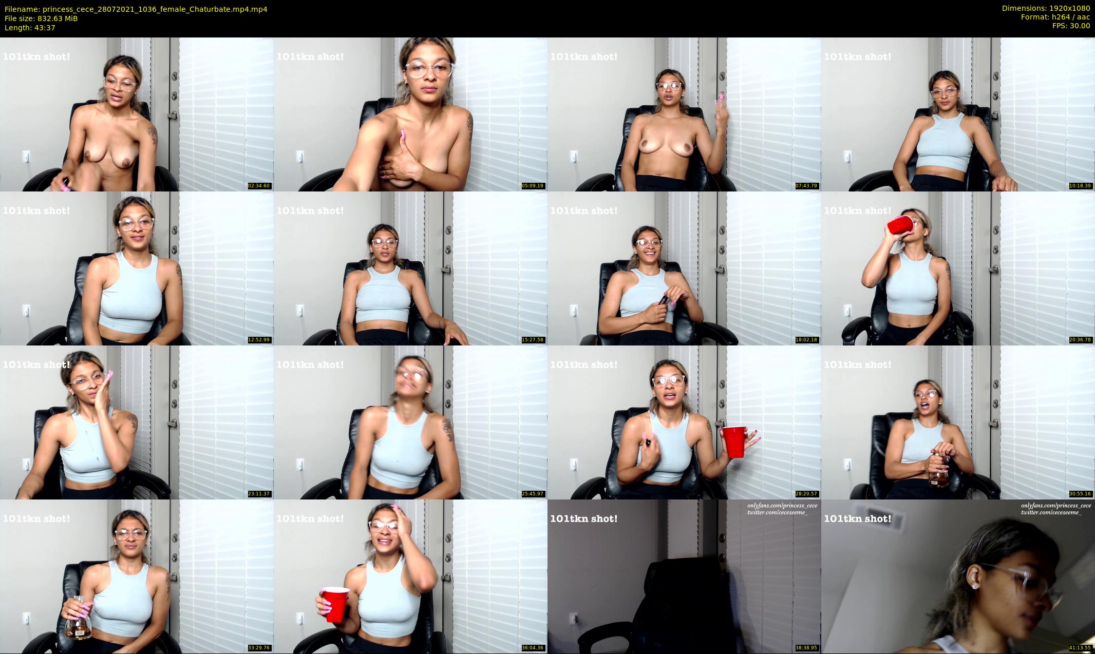 princess_cece — 44 minute Chaturbate female cam show recording, 1080p, Jul 28, 2021