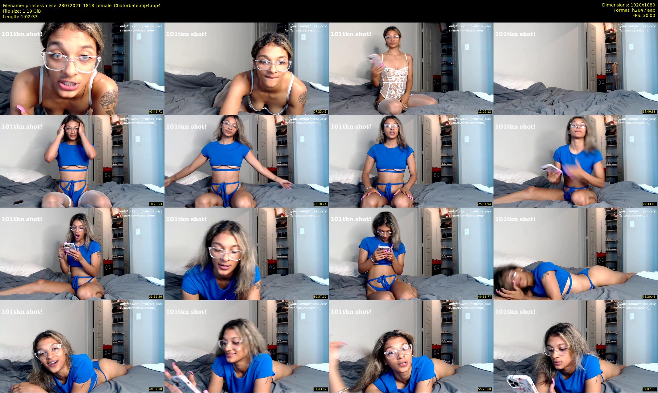 princess_cece — 63 minute Chaturbate female cam show recording, 1080p, Jul 28, 2021