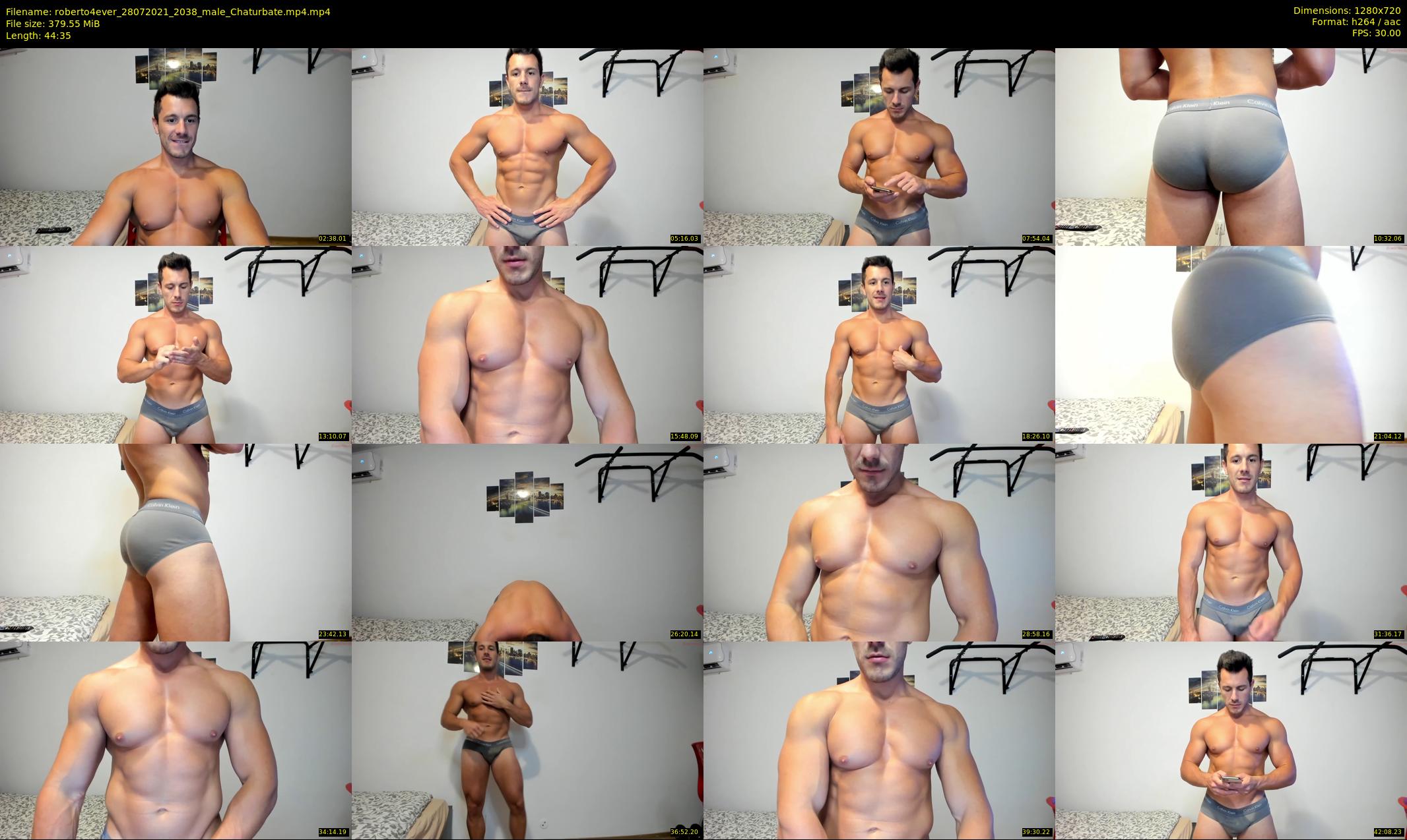 roberto4ever — 45 minute Chaturbate male cam show recording, 720p, Jul 28, 2021