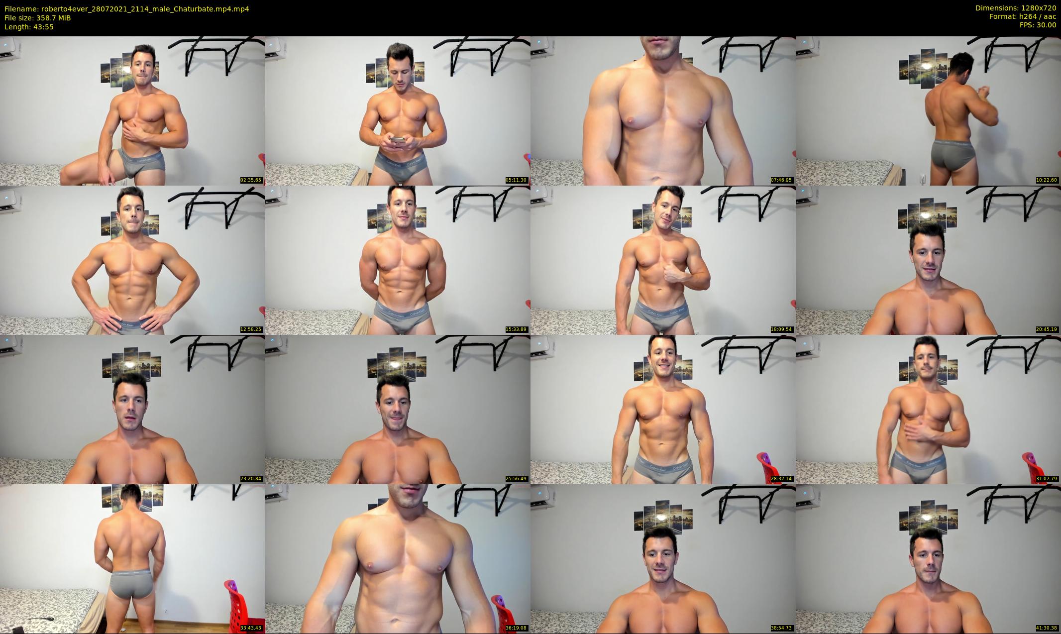 roberto4ever — 44 minute Chaturbate male cam show recording, 720p, Jul 28, 2021
