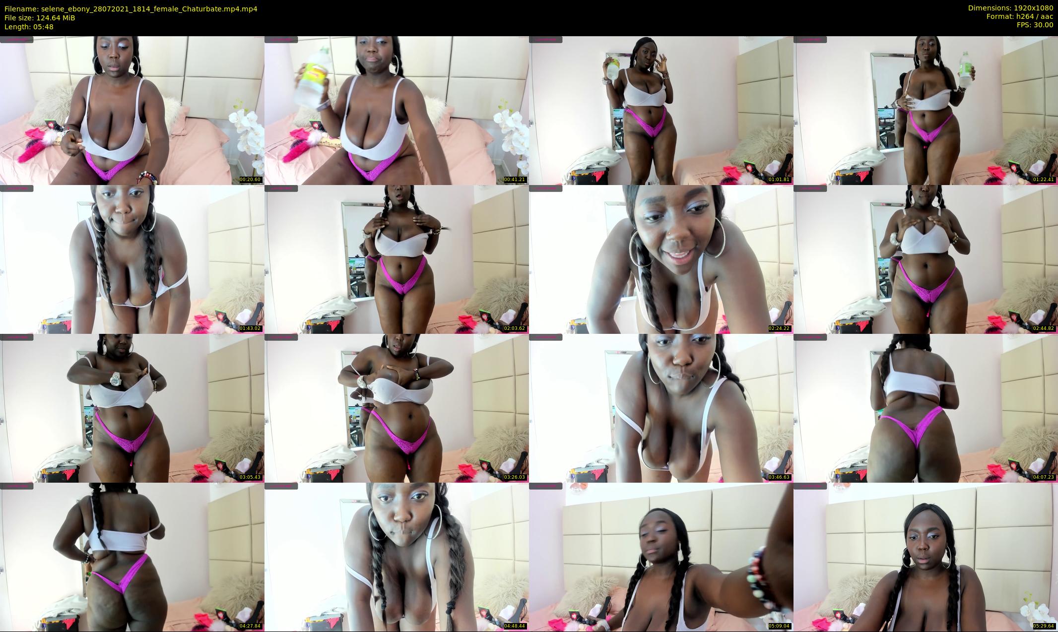 selene_ebony — 6 minute Chaturbate female cam show recording, 1080p, Jul 28, 2021