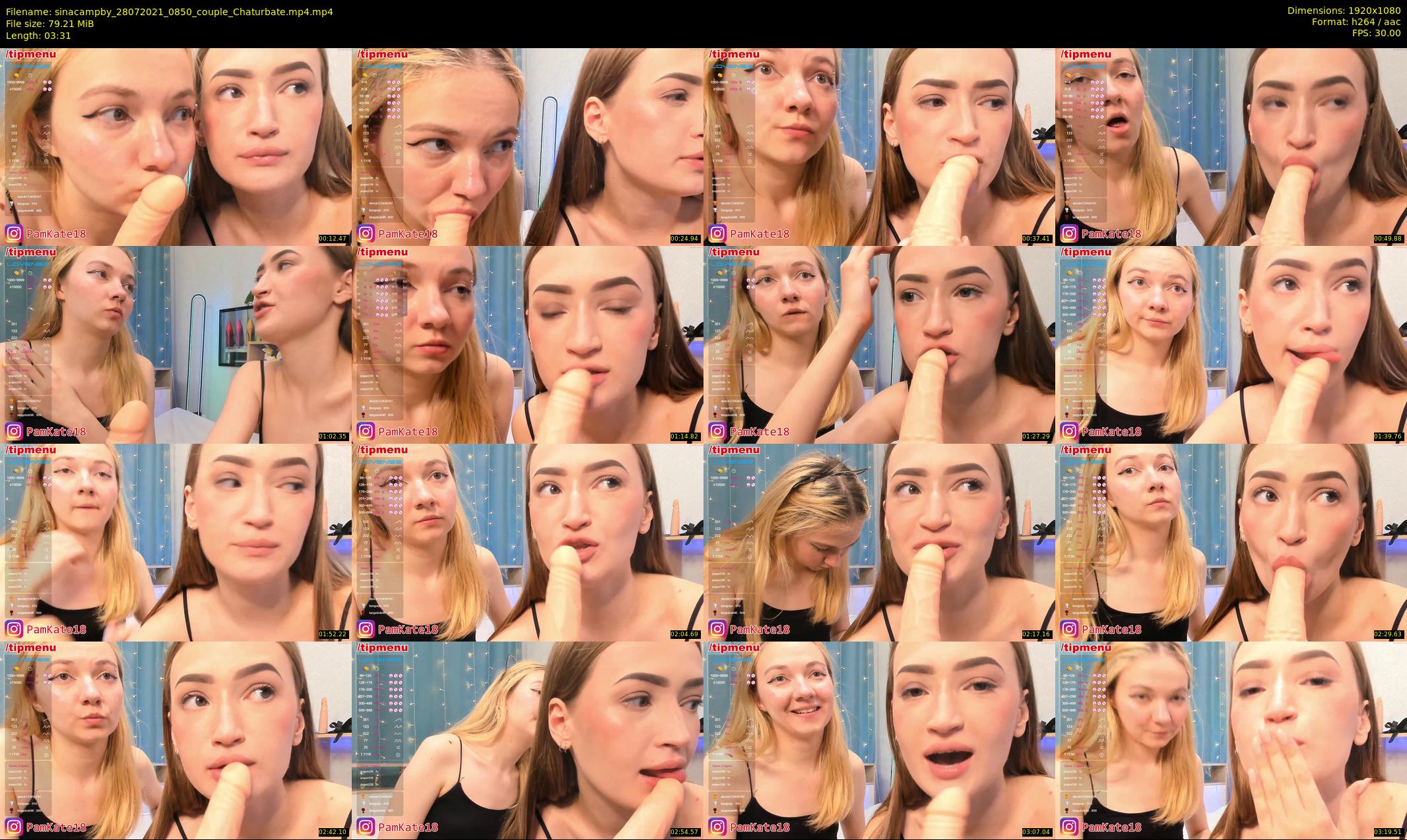 sinacampby — 4 minute Chaturbate couple cam show recording, 1080p, Jul 28, 2021
