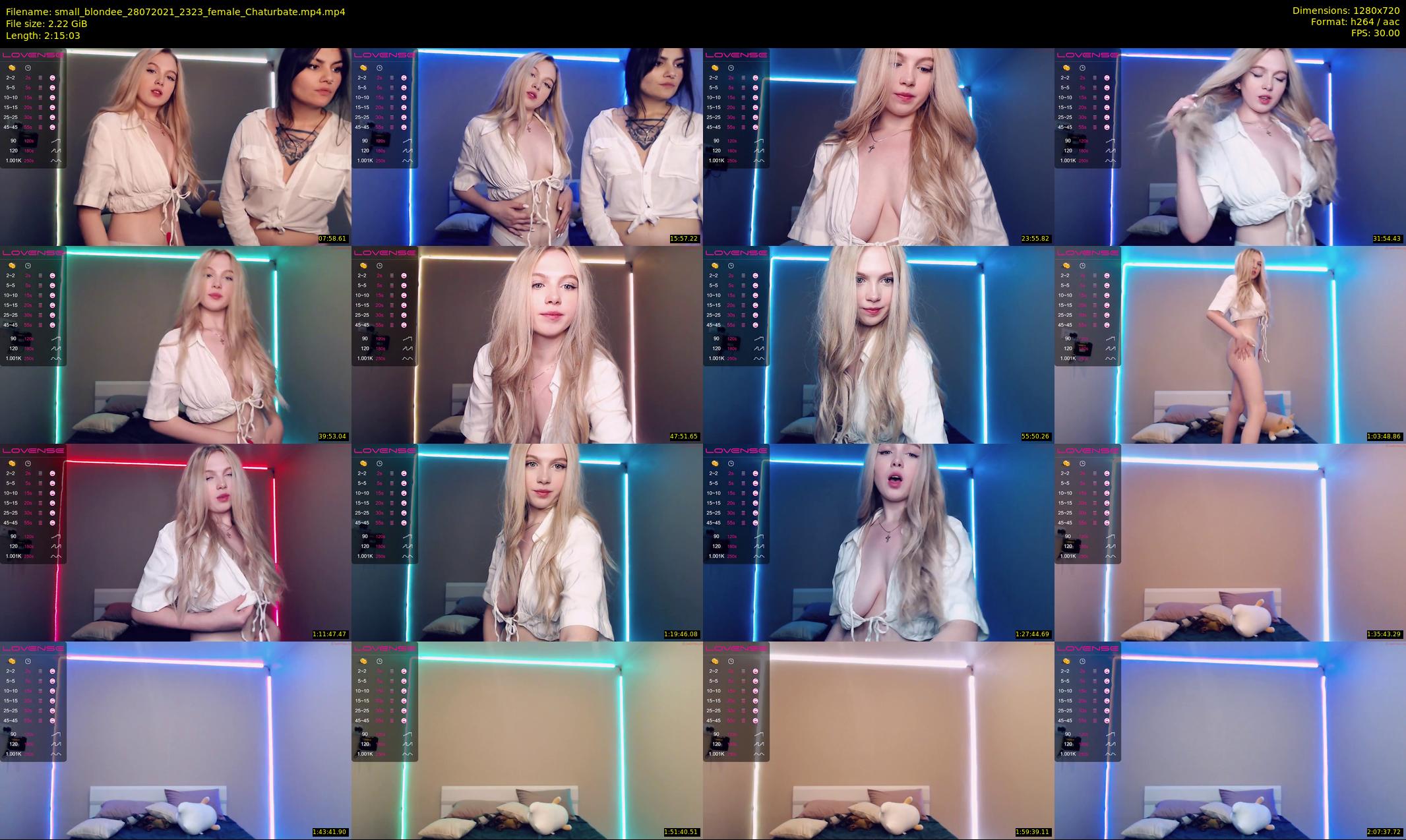 small_blondee — 136 minute Chaturbate female cam show recording, 720p, Jul 28, 2021