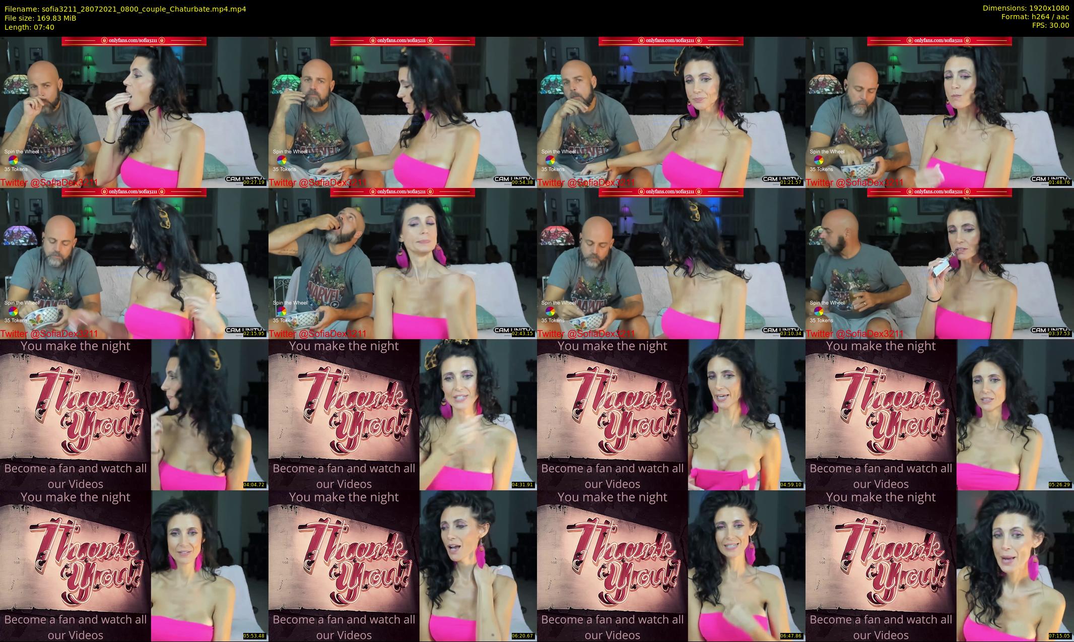 sofia3211 — 8 minute Chaturbate couple cam show recording, 1080p, Jul 28, 2021