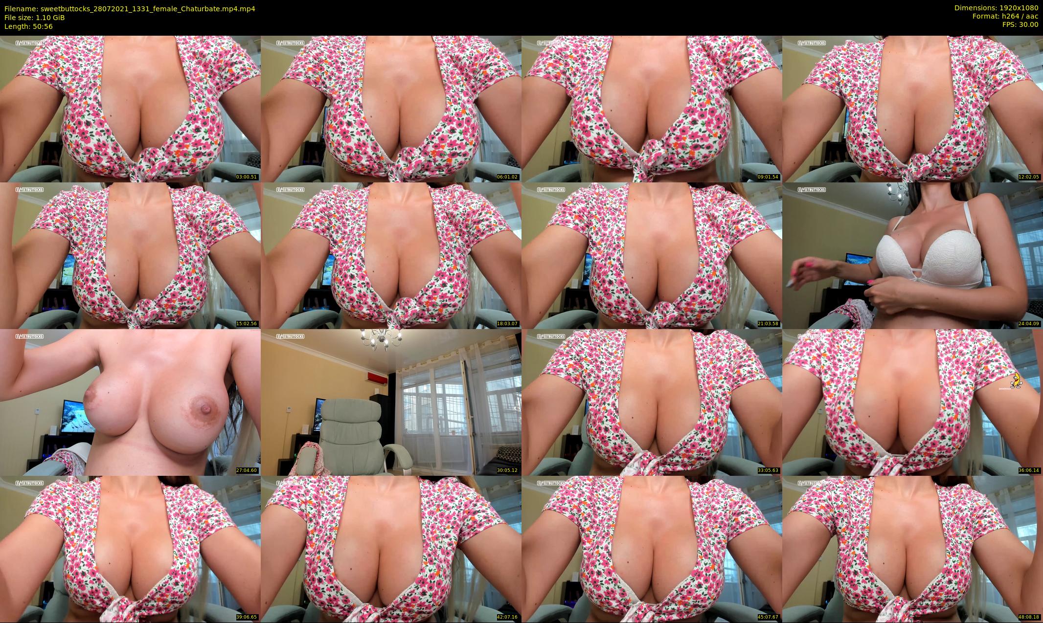sweetbuttocks — 51 minute Chaturbate female cam show recording, 1080p, Jul 28, 2021