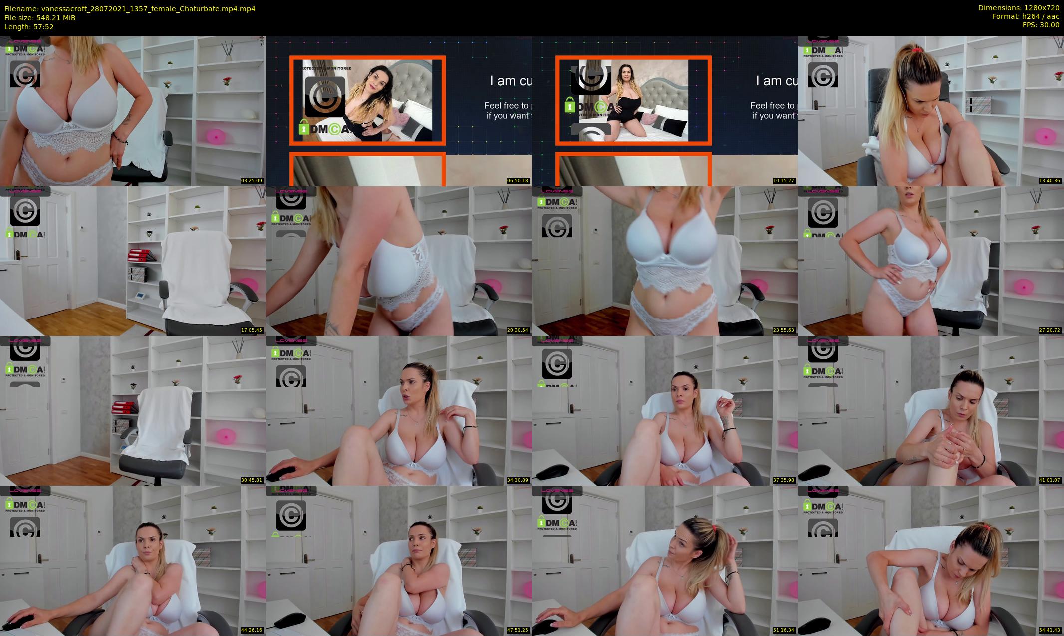 vanessacroft — 58 minute Chaturbate female cam show recording, 720p, Jul 28, 2021