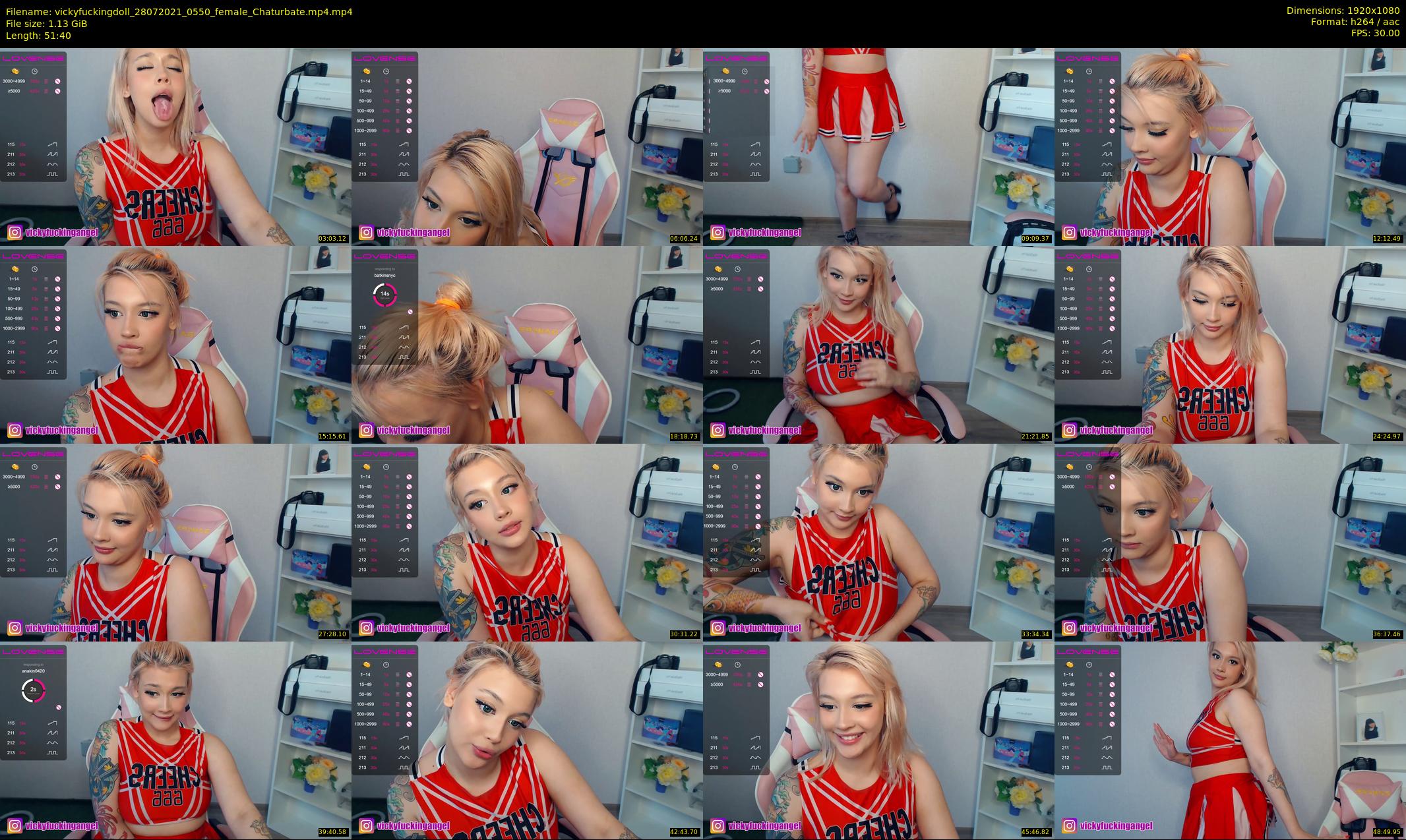 vickyfuckingdoll — 52 minute Chaturbate female cam show recording, 1080p, Jul 28, 2021