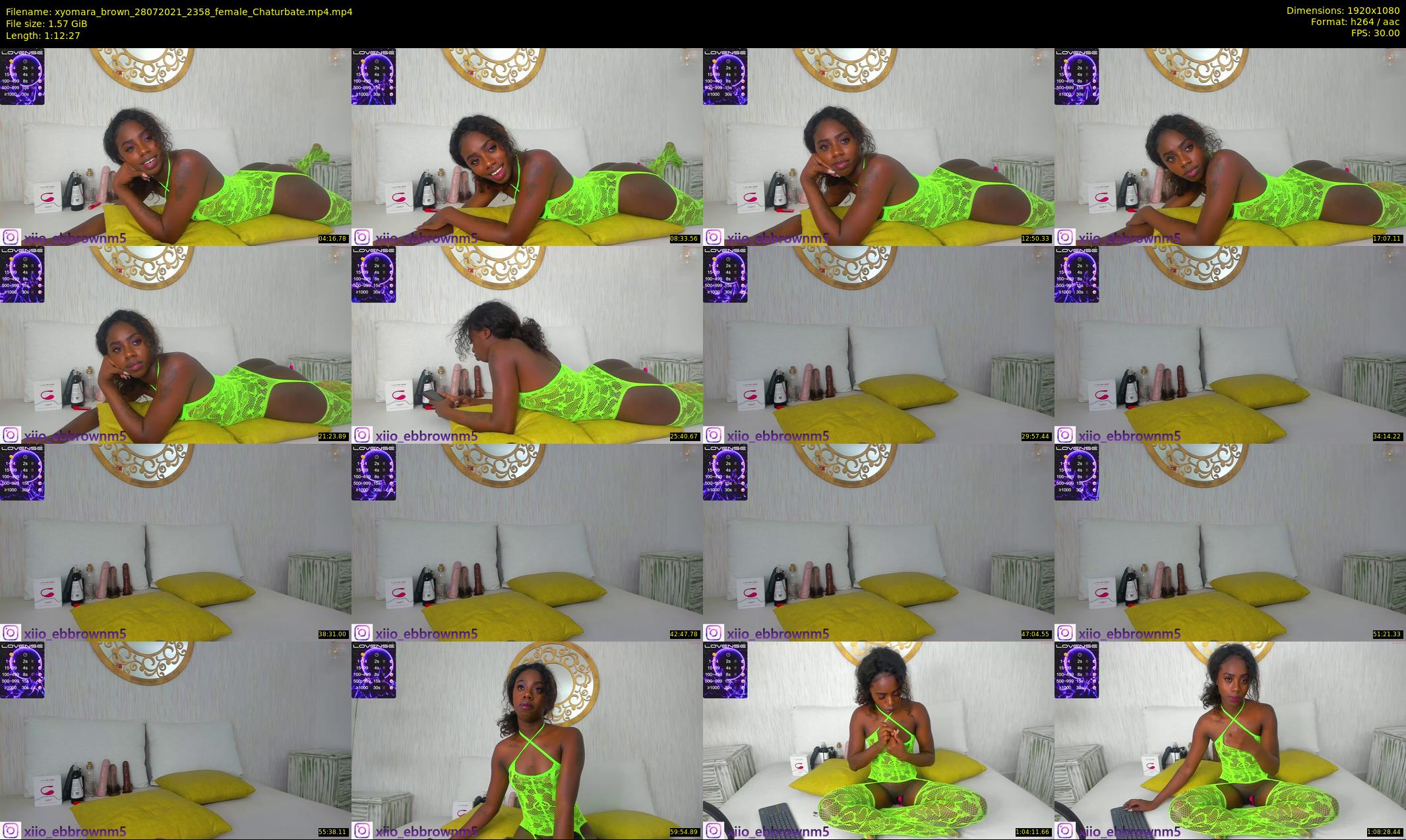 xyomara_brown — 73 minute Chaturbate female cam show recording, 1080p, Jul 28, 2021