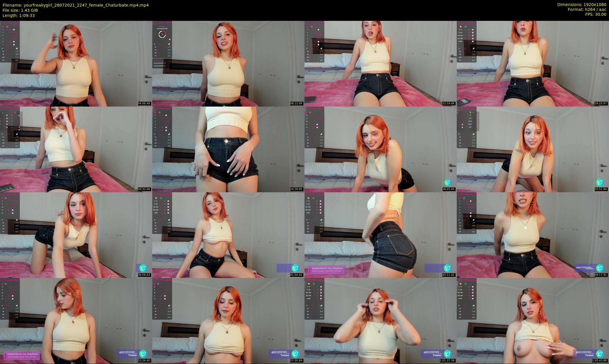 yourfreakygirl — 70 minute Chaturbate female cam show recording, 1080p, Jul 28, 2021