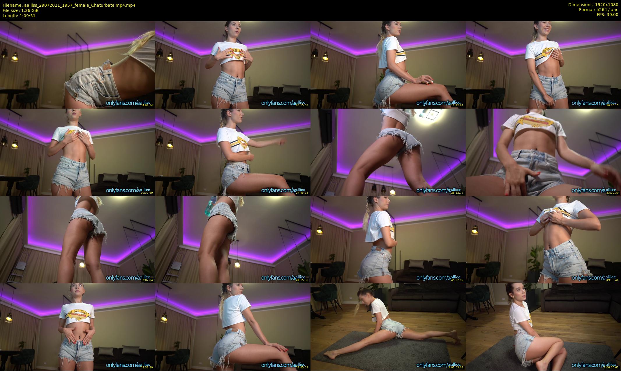 aalliss — 70 minute Chaturbate female cam show recording, 1080p, Jul 29, 2021
