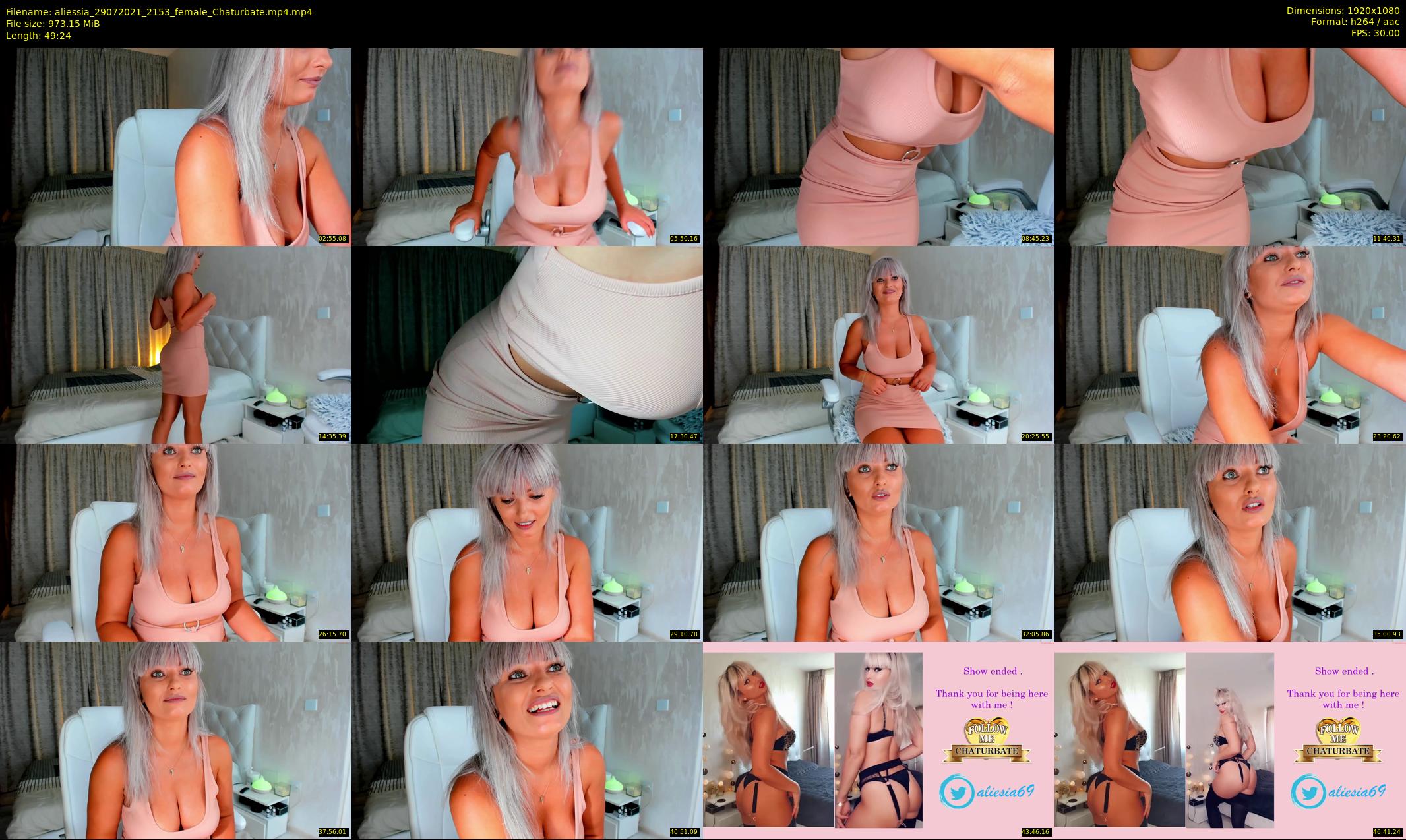 aliessia — 50 minute Chaturbate female cam show recording, 1080p, Jul 29, 2021