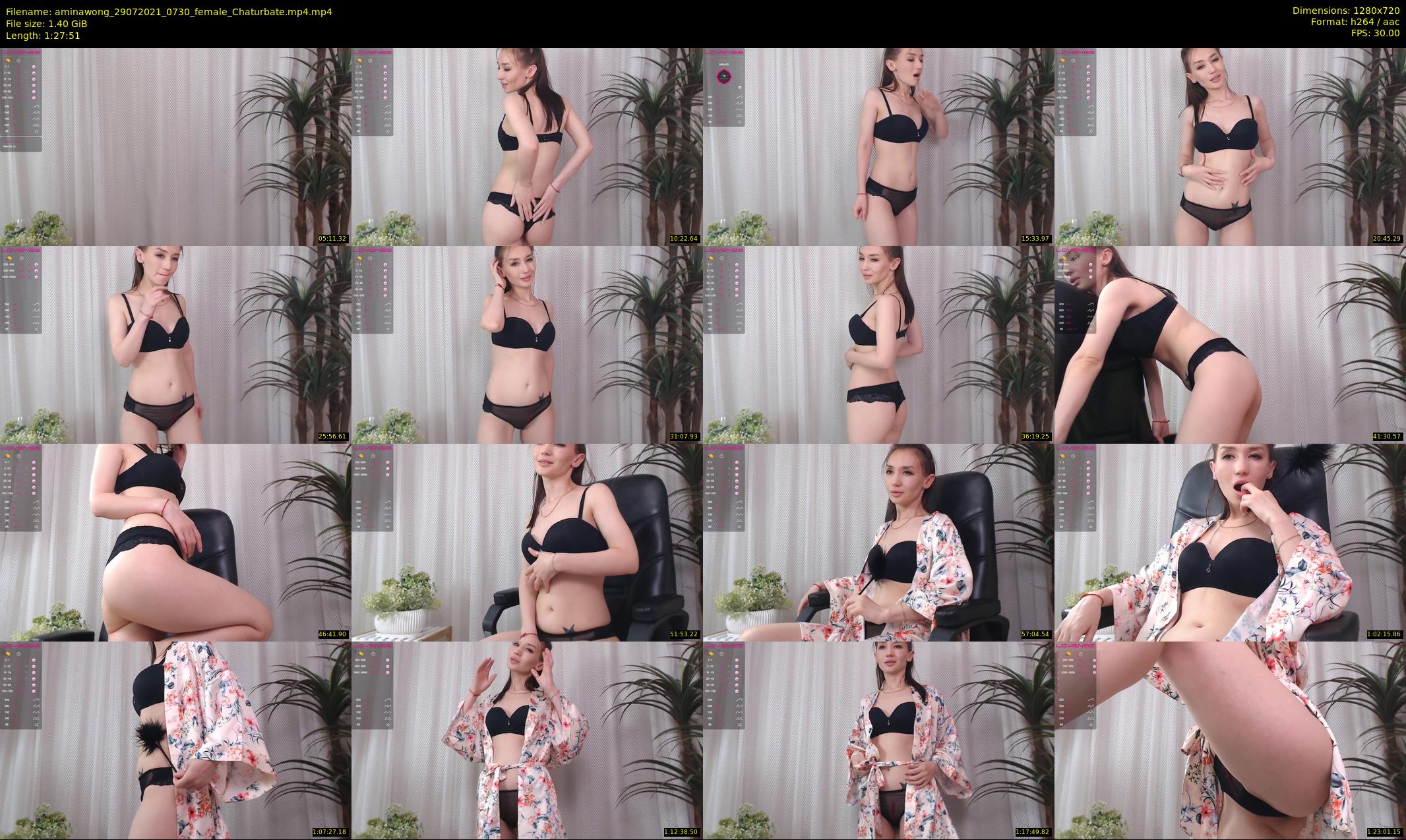 aminawong — 88 minute Chaturbate female cam show recording, 720p, Jul 29, 2021