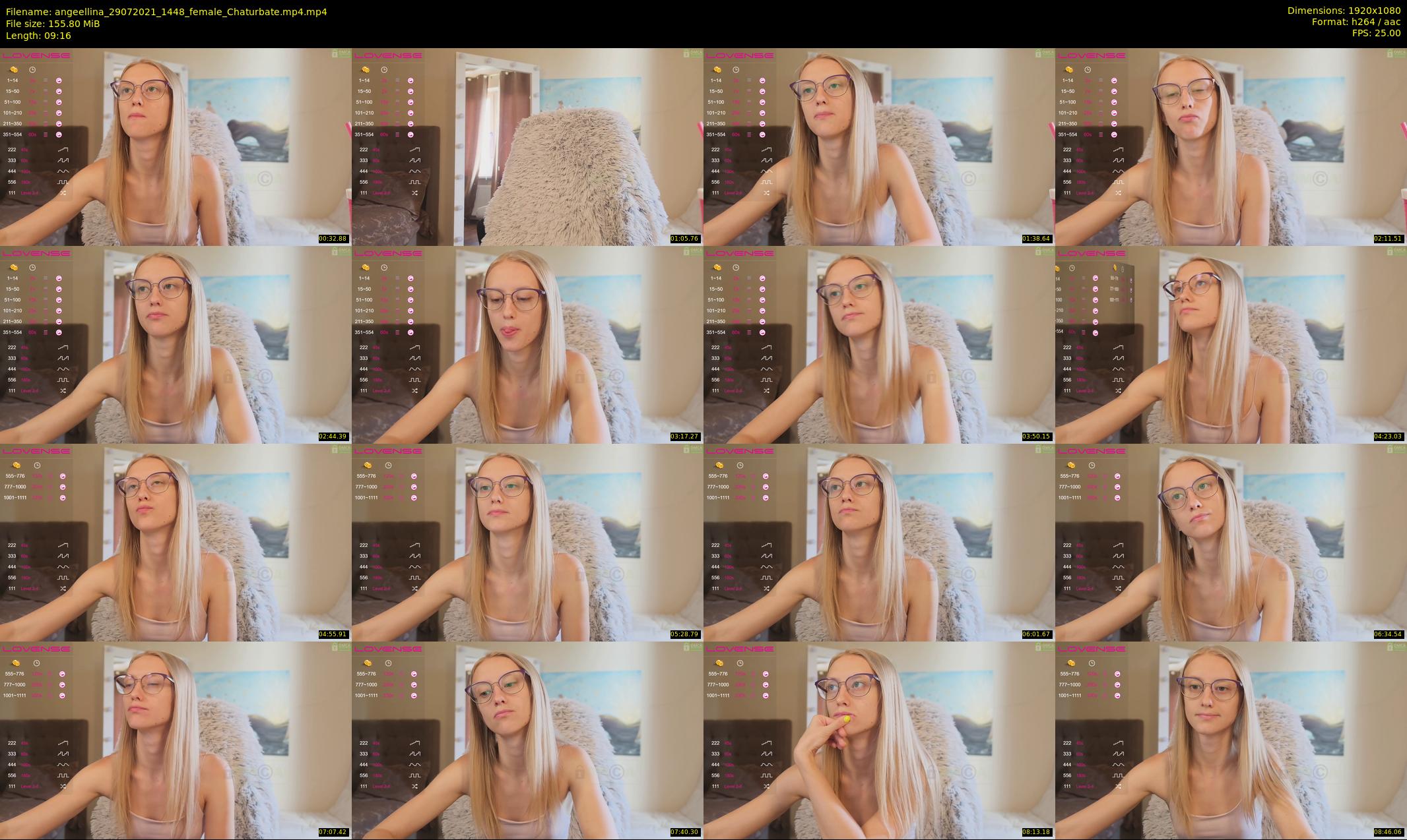 angeellina — 10 minute Chaturbate female cam show recording, 1080p, Jul 29, 2021