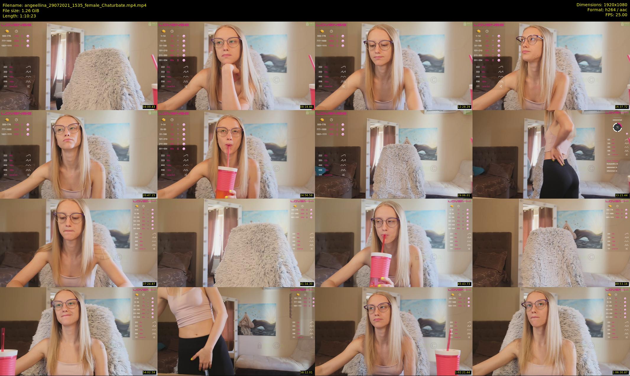 angeellina — 71 minute Chaturbate female cam show recording, 1080p, Jul 29, 2021