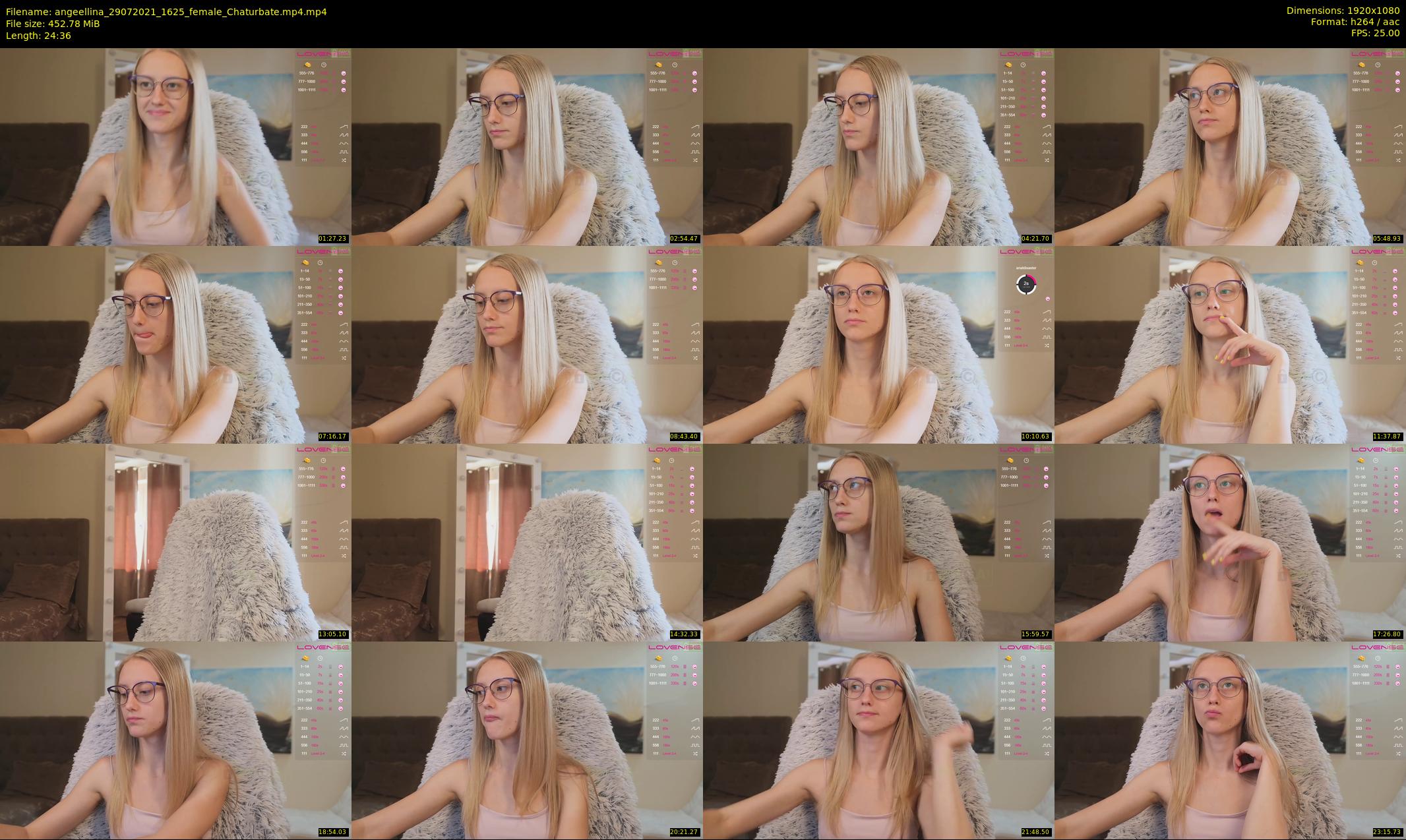 angeellina — 25 minute Chaturbate female cam show recording, 1080p, Jul 29, 2021