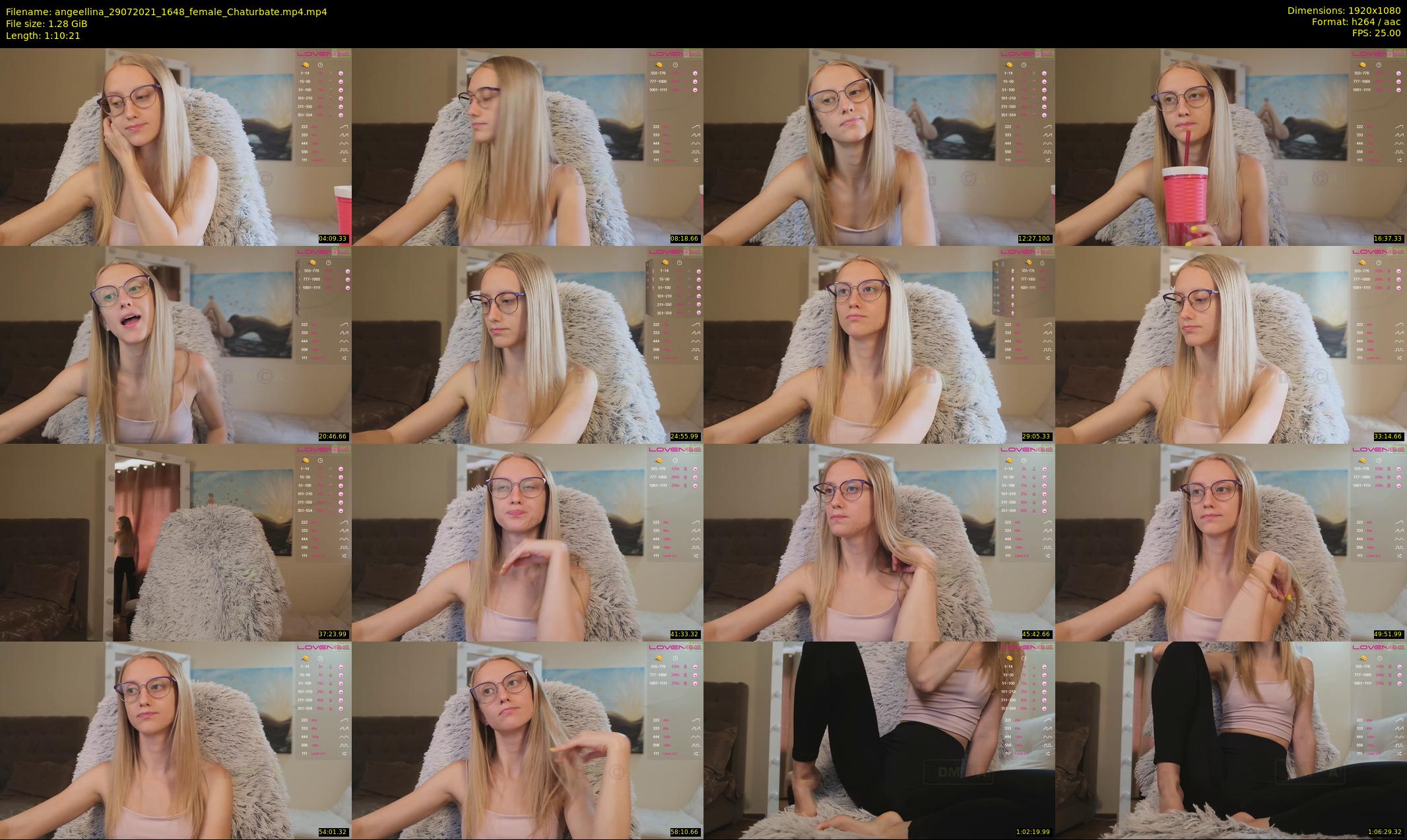 angeellina — 71 minute Chaturbate female cam show recording, 1080p, Jul 29, 2021