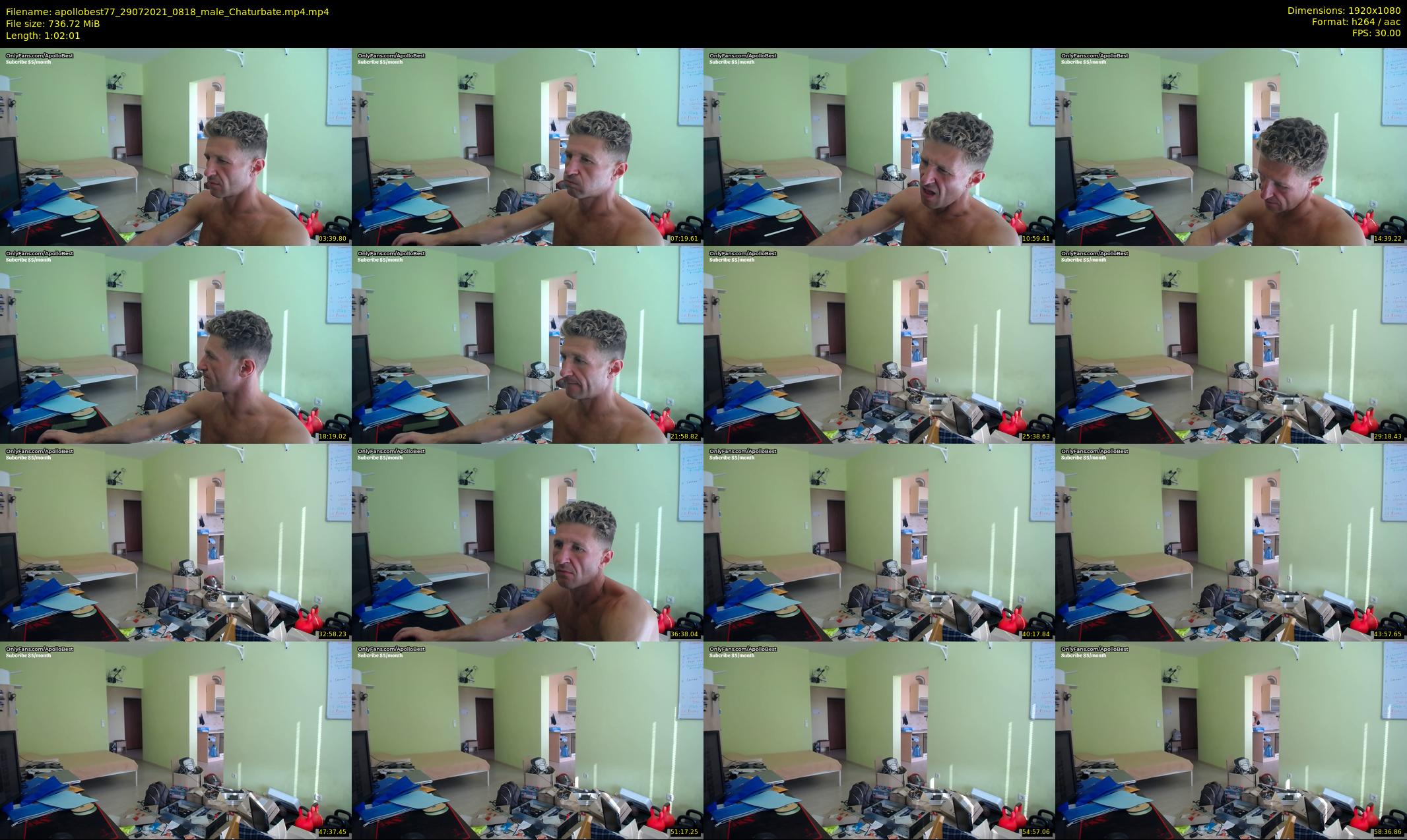 apollobest77 — 63 minute Chaturbate male cam show recording, 1080p, Jul 29, 2021