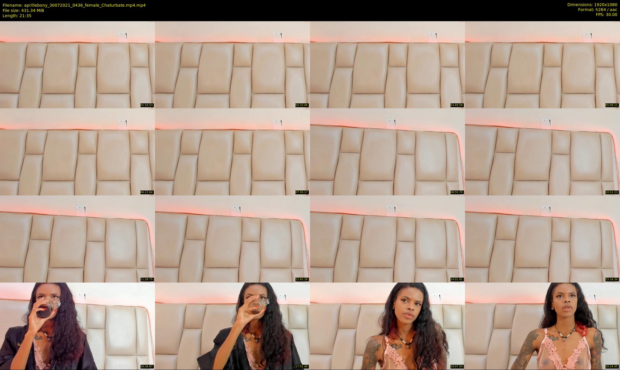 aprillebony — 22 minute Chaturbate female cam show recording, 1080p, Jul 30, 2021