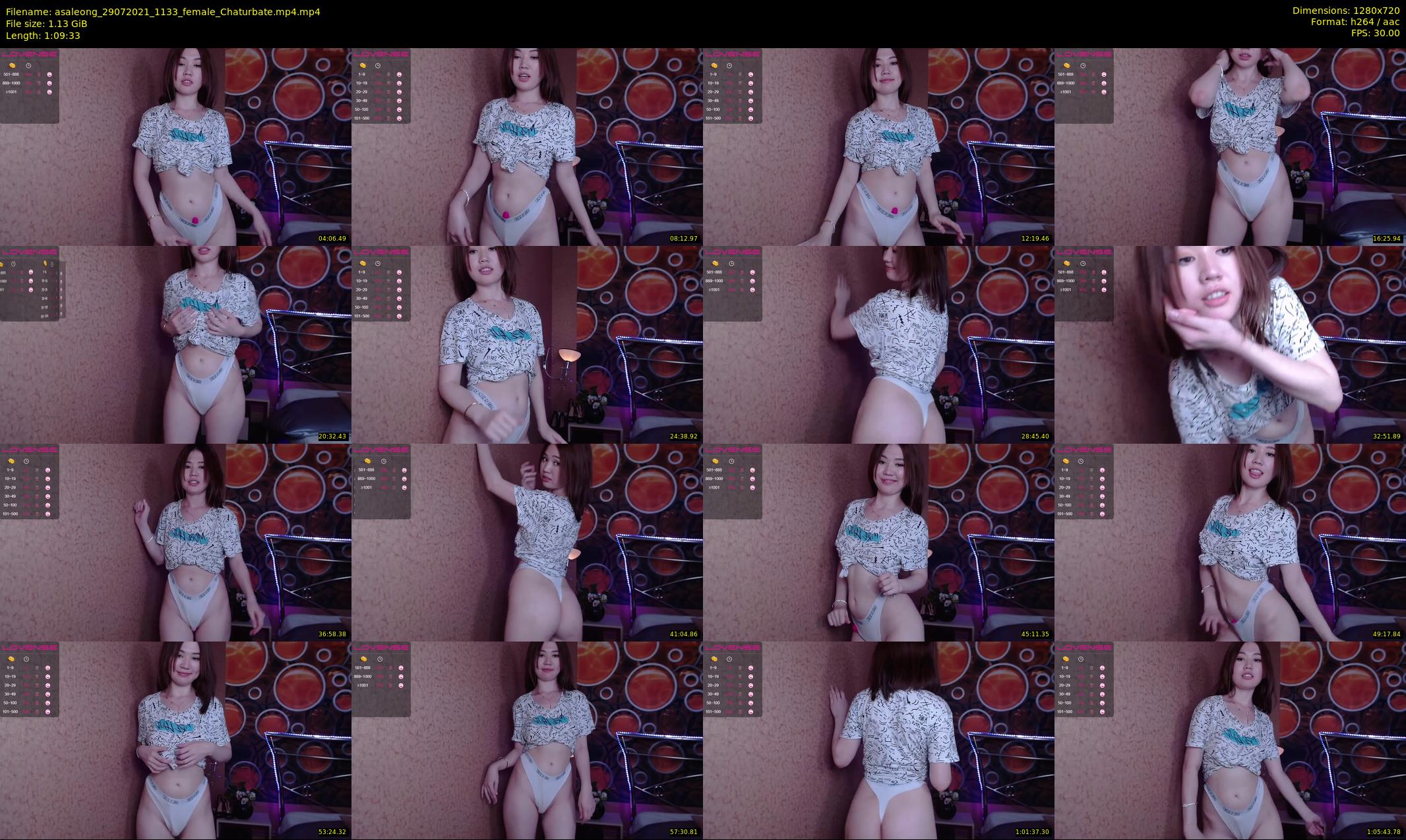 asaleong — 70 minute Chaturbate female cam show recording, 720p, Jul 29, 2021
