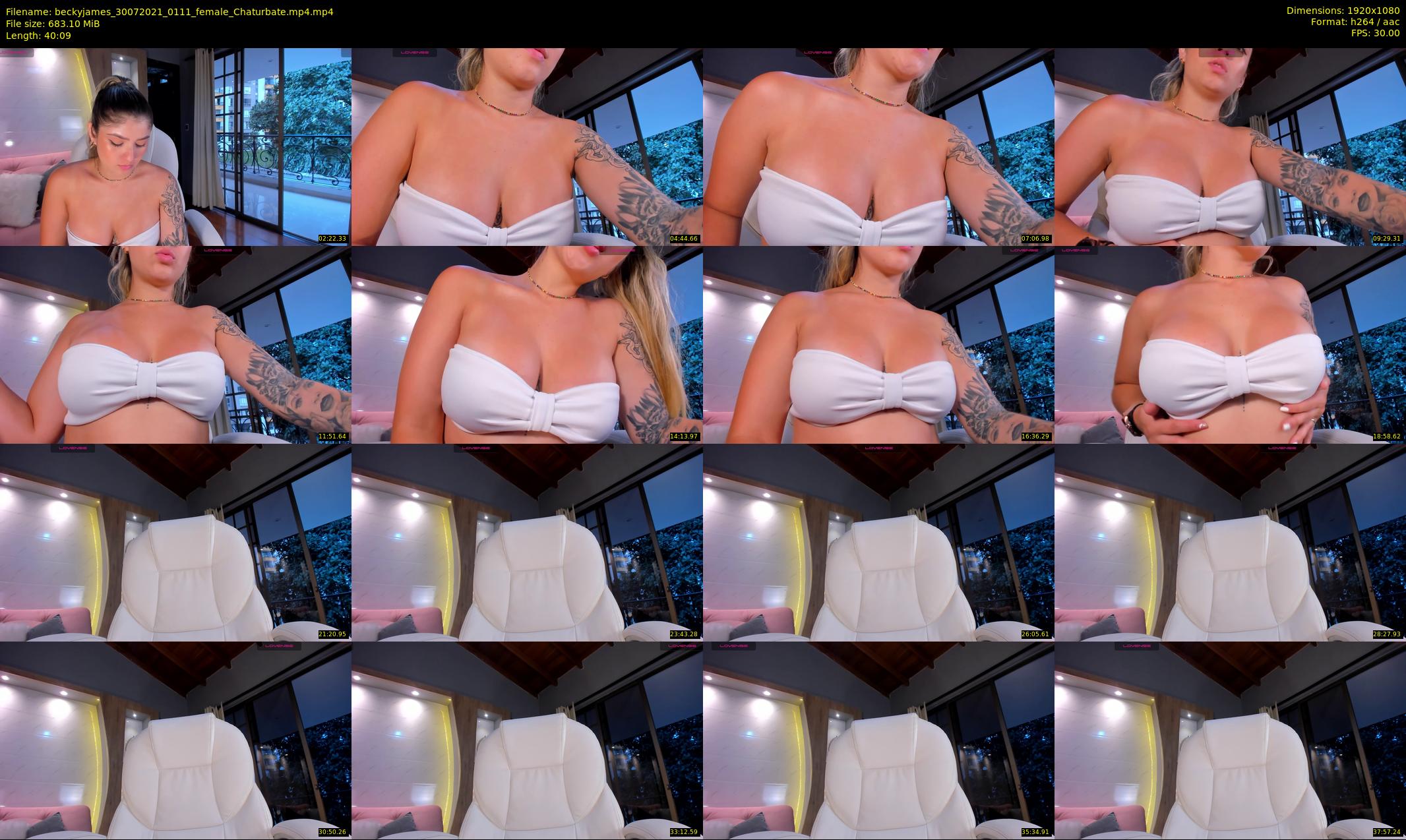 beckyjames — 41 minute Chaturbate female cam show recording, 1080p, Jul 30, 2021