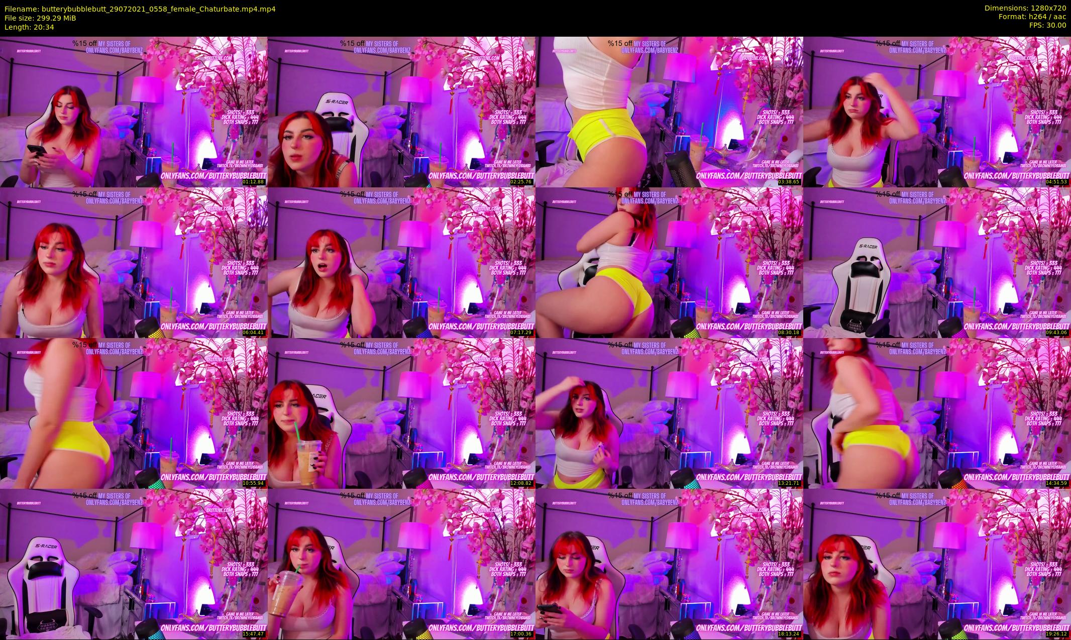butterybubblebutt — 21 minute Chaturbate couple cam show recording, 720p, Jul 29, 2021