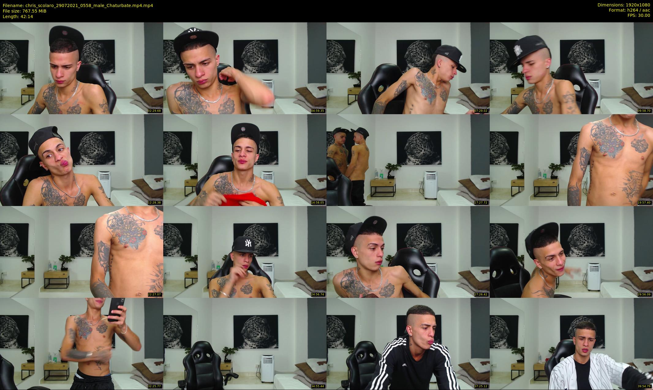 chris_scolaro — 43 minute Chaturbate male cam show recording, 1080p, Jul 29, 2021