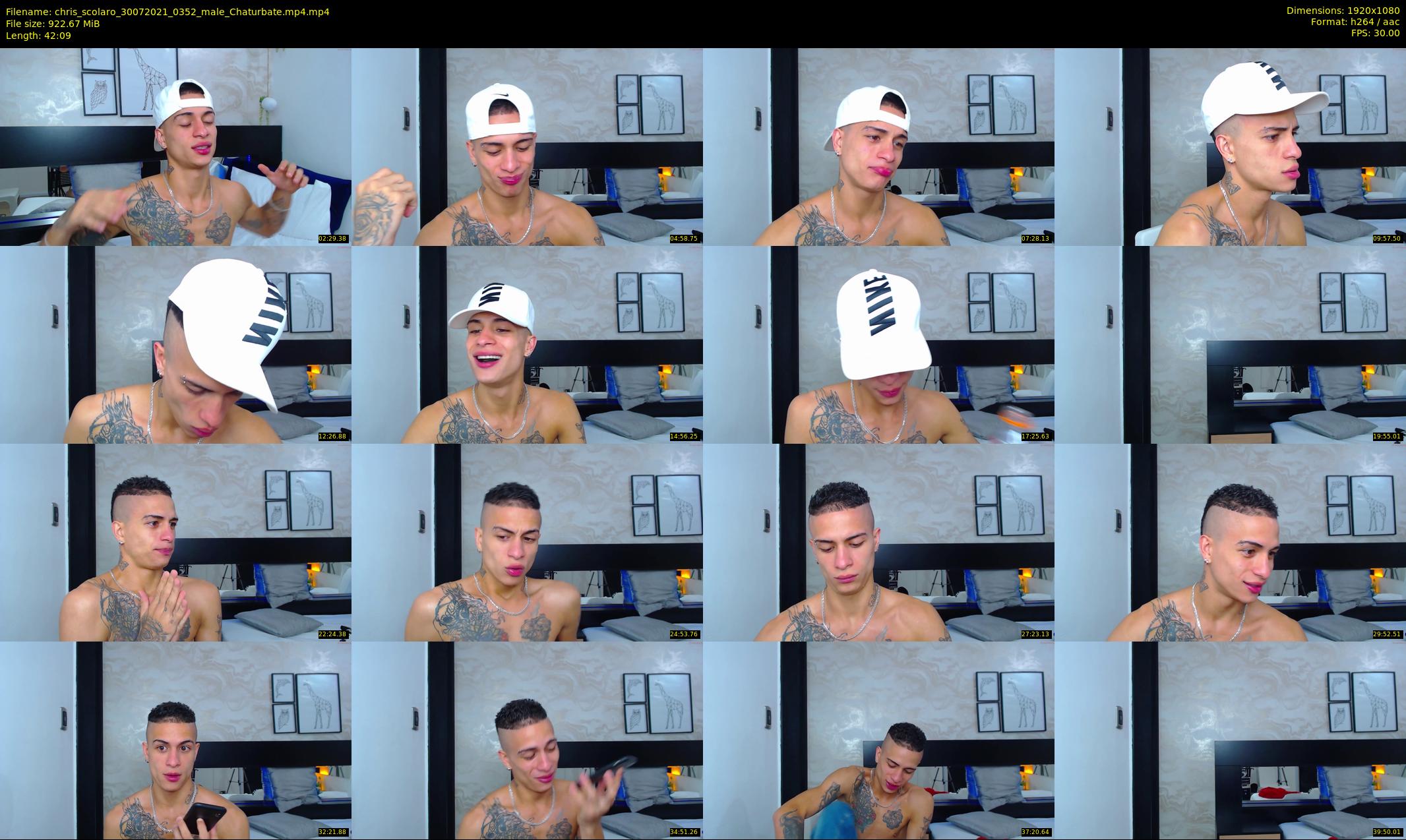 chris_scolaro — 43 minute Chaturbate male cam show recording, 1080p, Jul 30, 2021