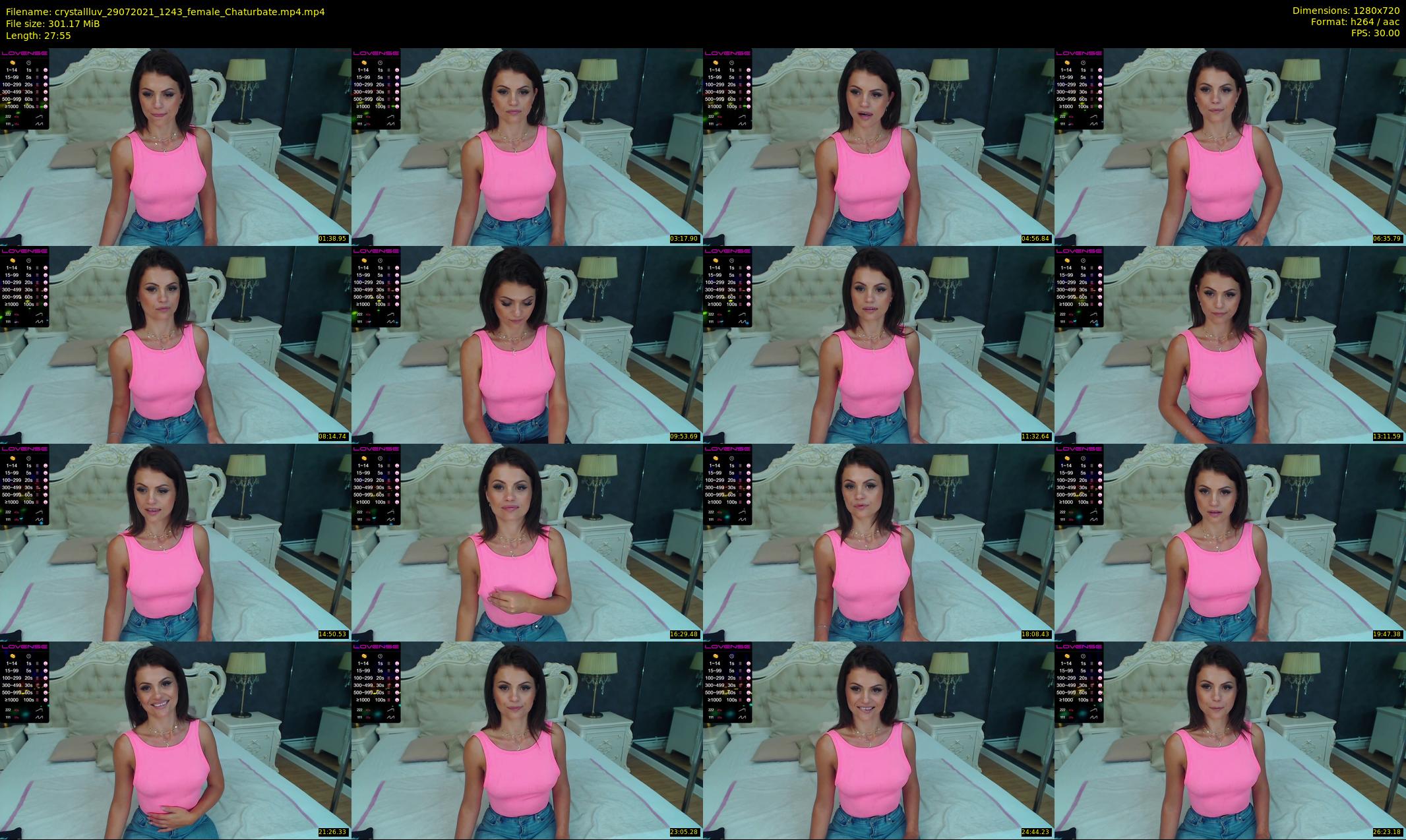 crystallluv — 28 minute Chaturbate female cam show recording, 720p, Jul 29, 2021