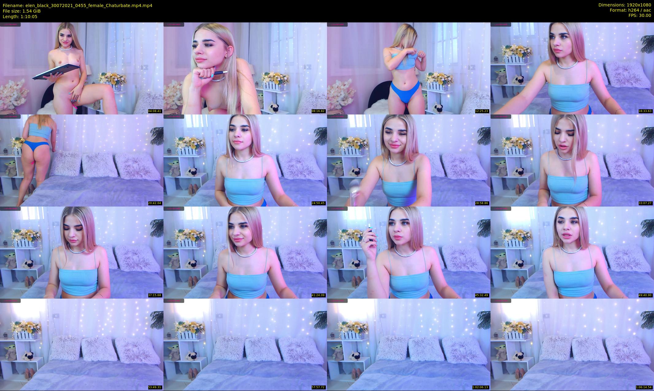 elen_black — 71 minute Chaturbate female cam show recording, 1080p, Jul 30, 2021