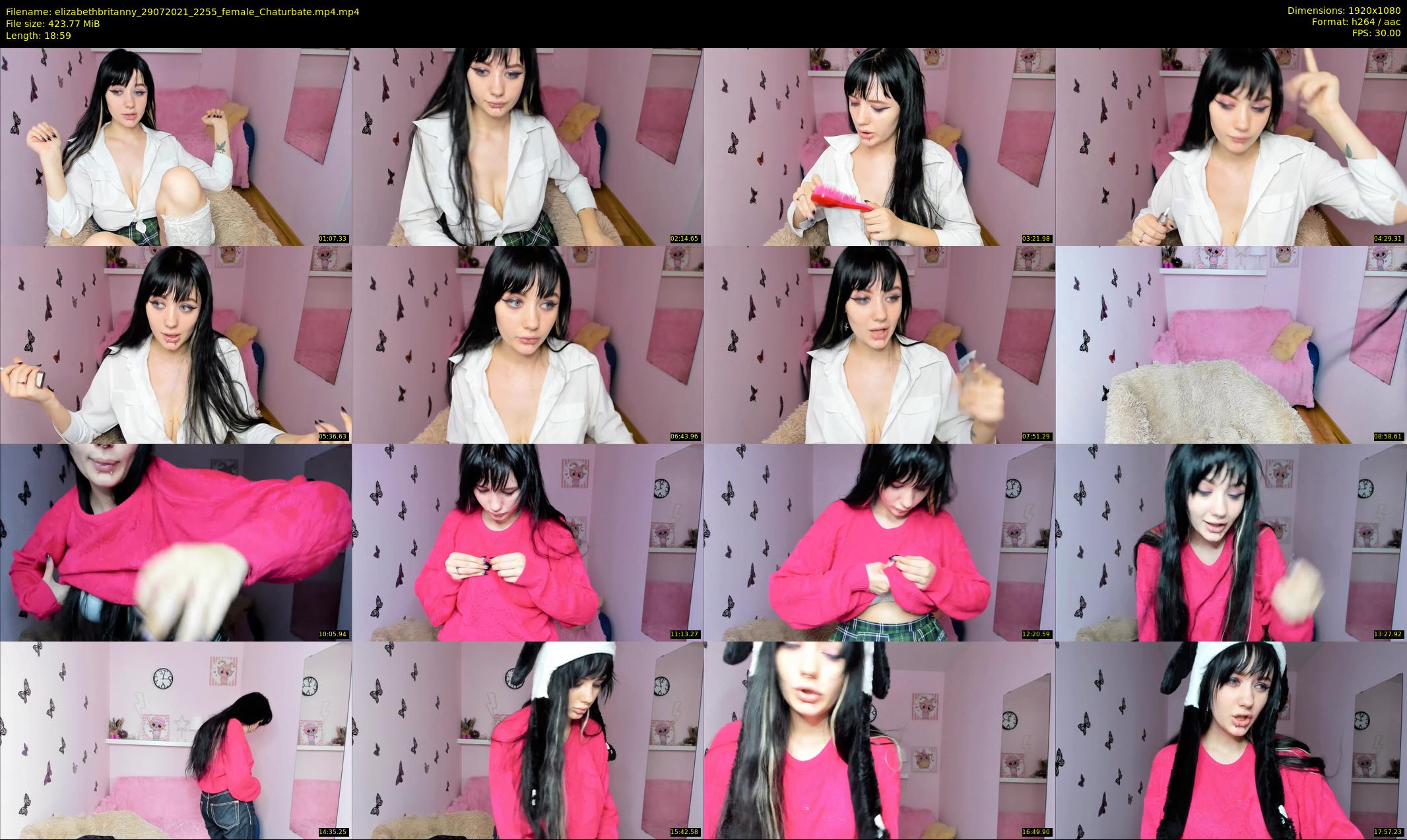 elizabethbritanny — 19 minute Chaturbate female cam show recording, 1080p, Jul 29, 2021