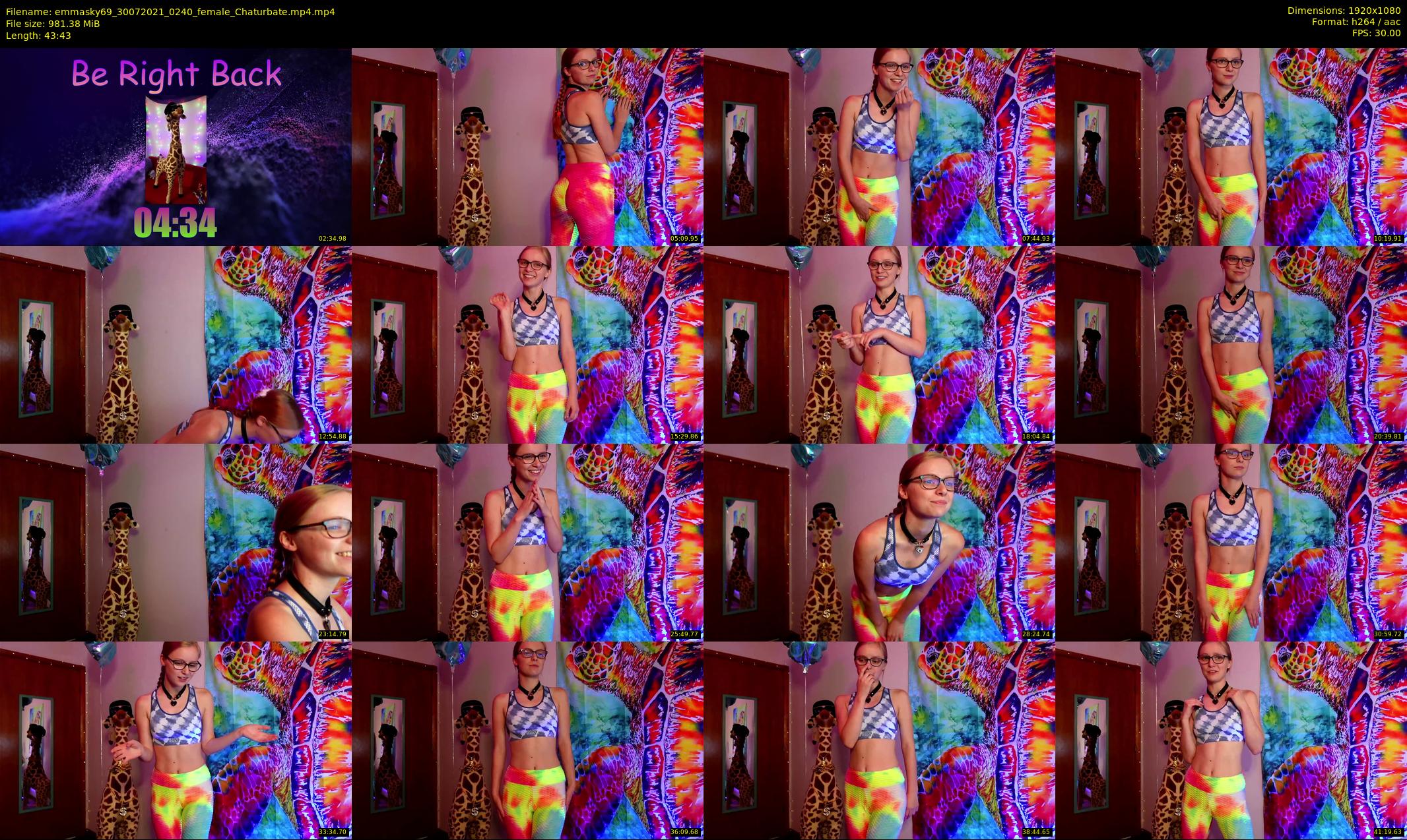 emmasky69 — 44 minute Chaturbate female cam show recording, 1080p, Jul 30, 2021