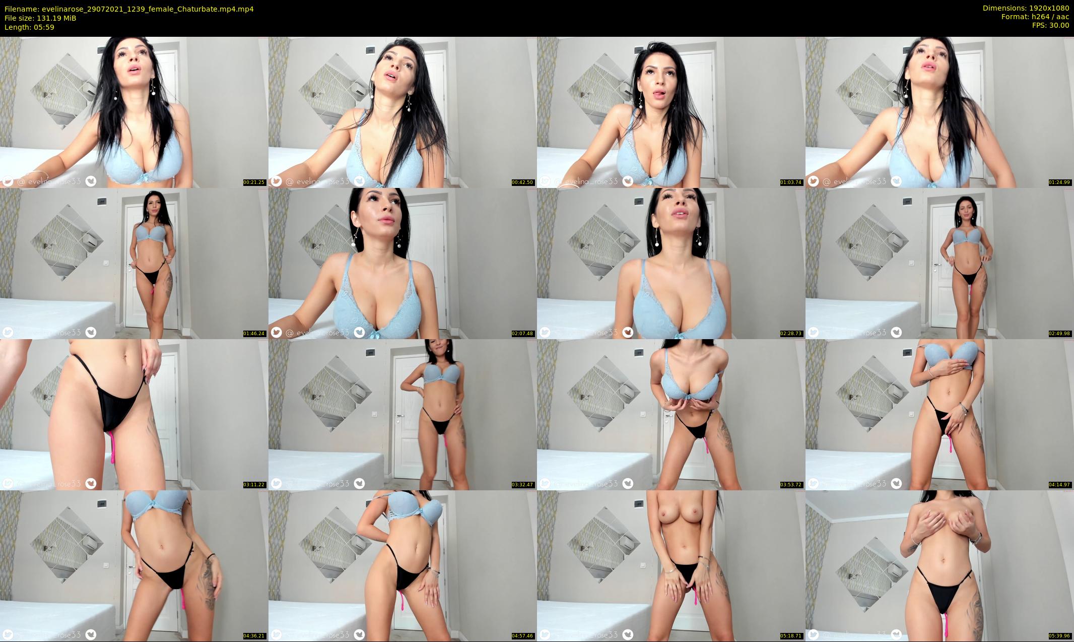 evelinarose — 6 minute Chaturbate female cam show recording, 1080p, Jul 29, 2021
