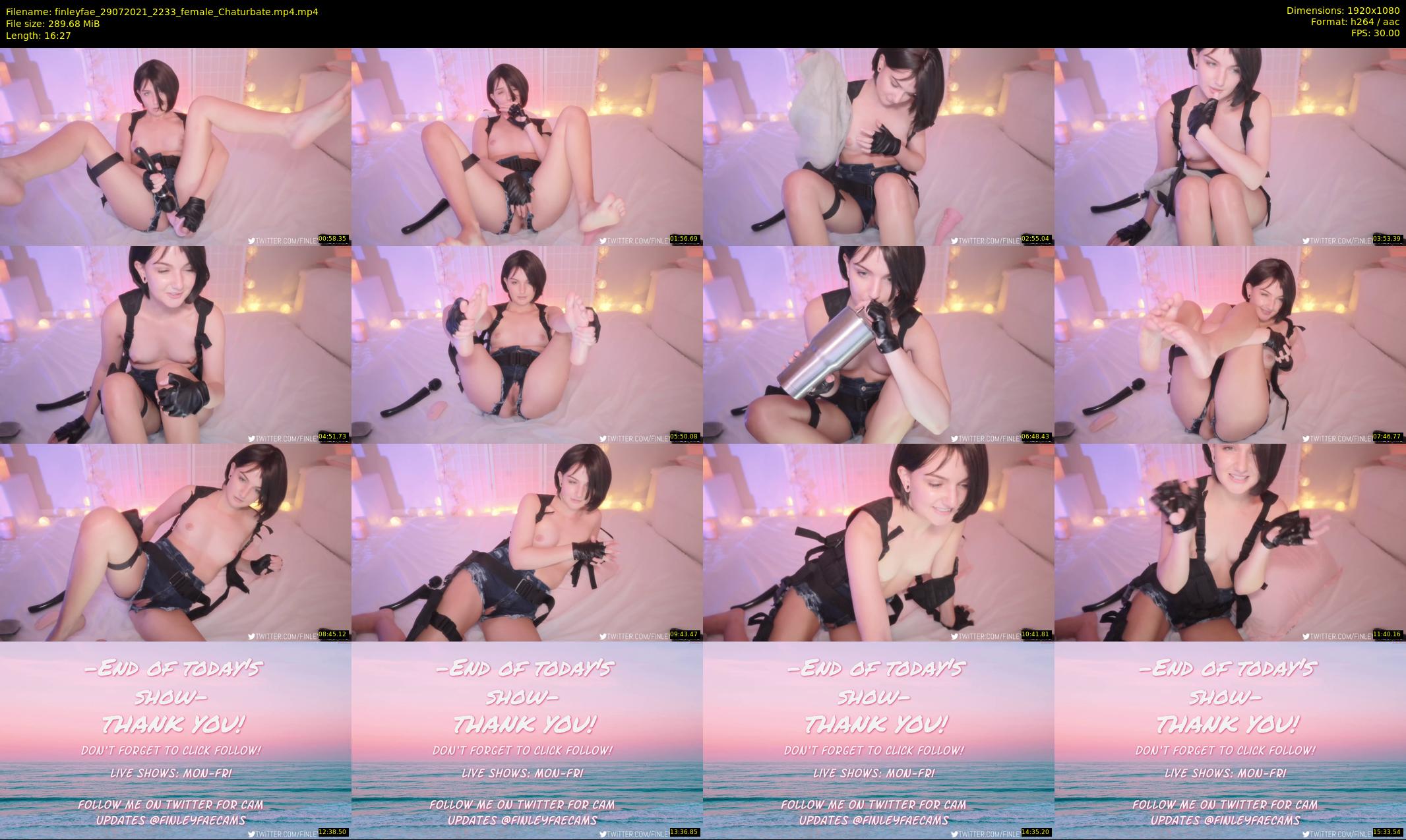 finleyfae — 17 minute Chaturbate female cam show recording, 1080p, Jul 29, 2021