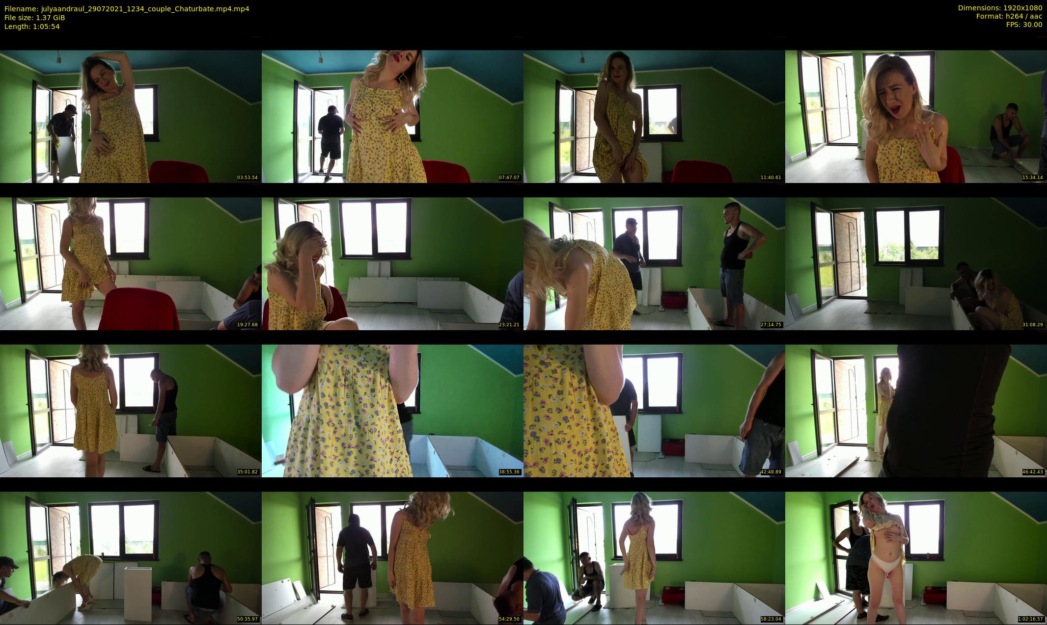 julyaandraul — 66 minute Chaturbate couple cam show recording, 1080p, Jul 29, 2021