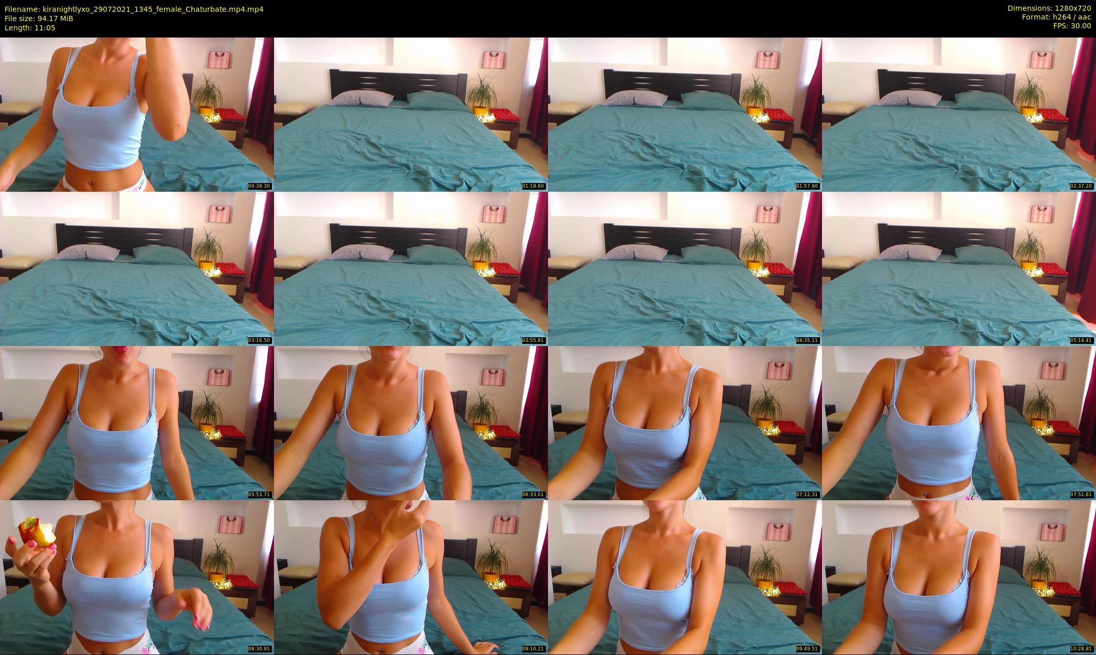 kiranightlyxo — 12 minute Chaturbate female cam show recording, 720p, Jul 29, 2021