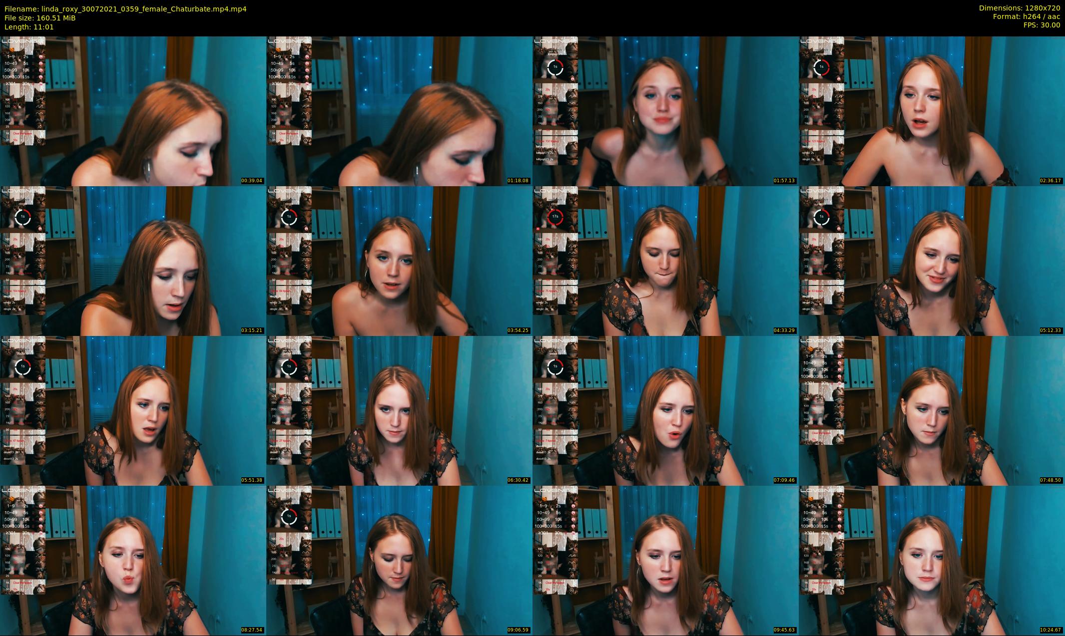 linda_roxy — 12 minute Chaturbate female cam show recording, 720p, Jul 30, 2021