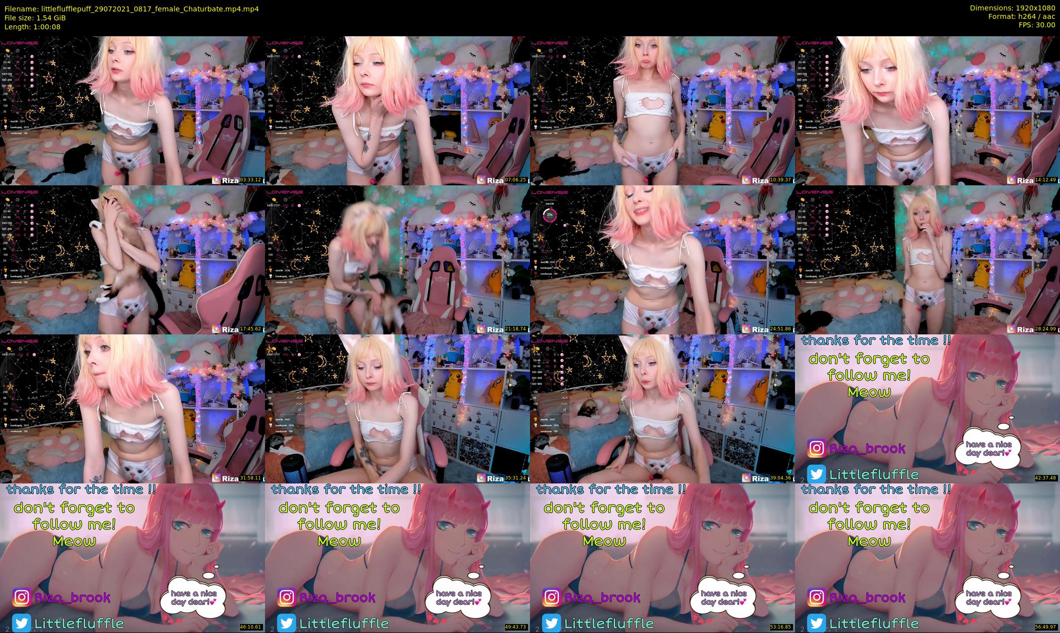 littleflufflepuff — 61 minute Chaturbate female cam show recording, 1080p, Jul 29, 2021