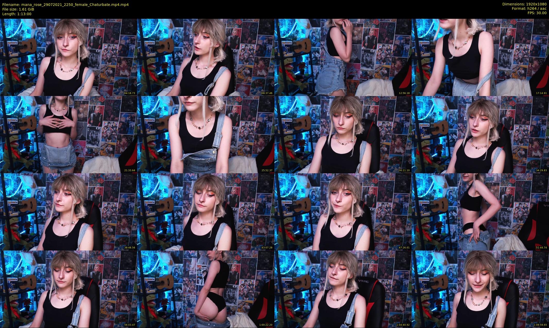 mana_rose — 73 minute Chaturbate female cam show recording, 1080p, Jul 29, 2021