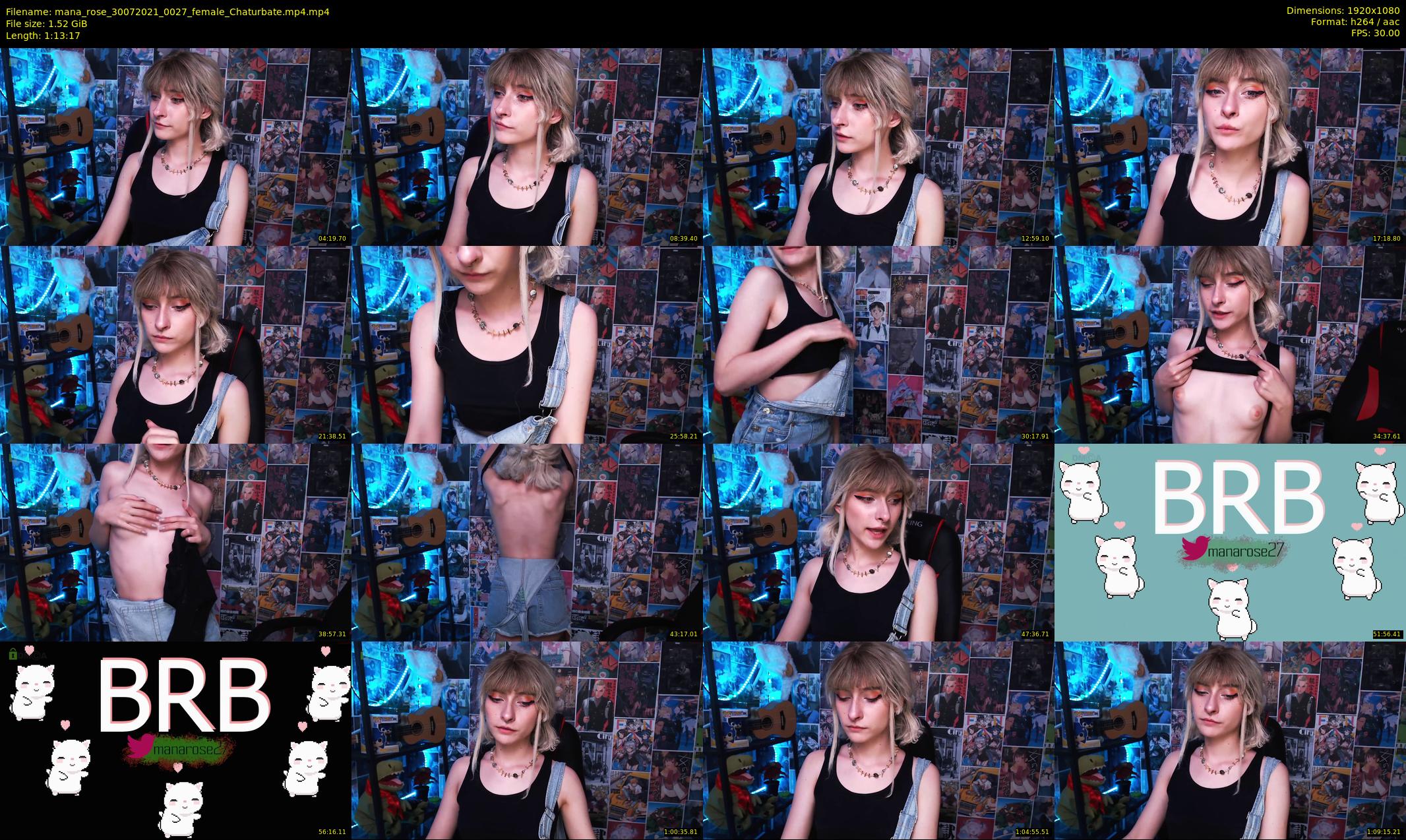 mana_rose — 74 minute Chaturbate female cam show recording, 1080p, Jul 30, 2021